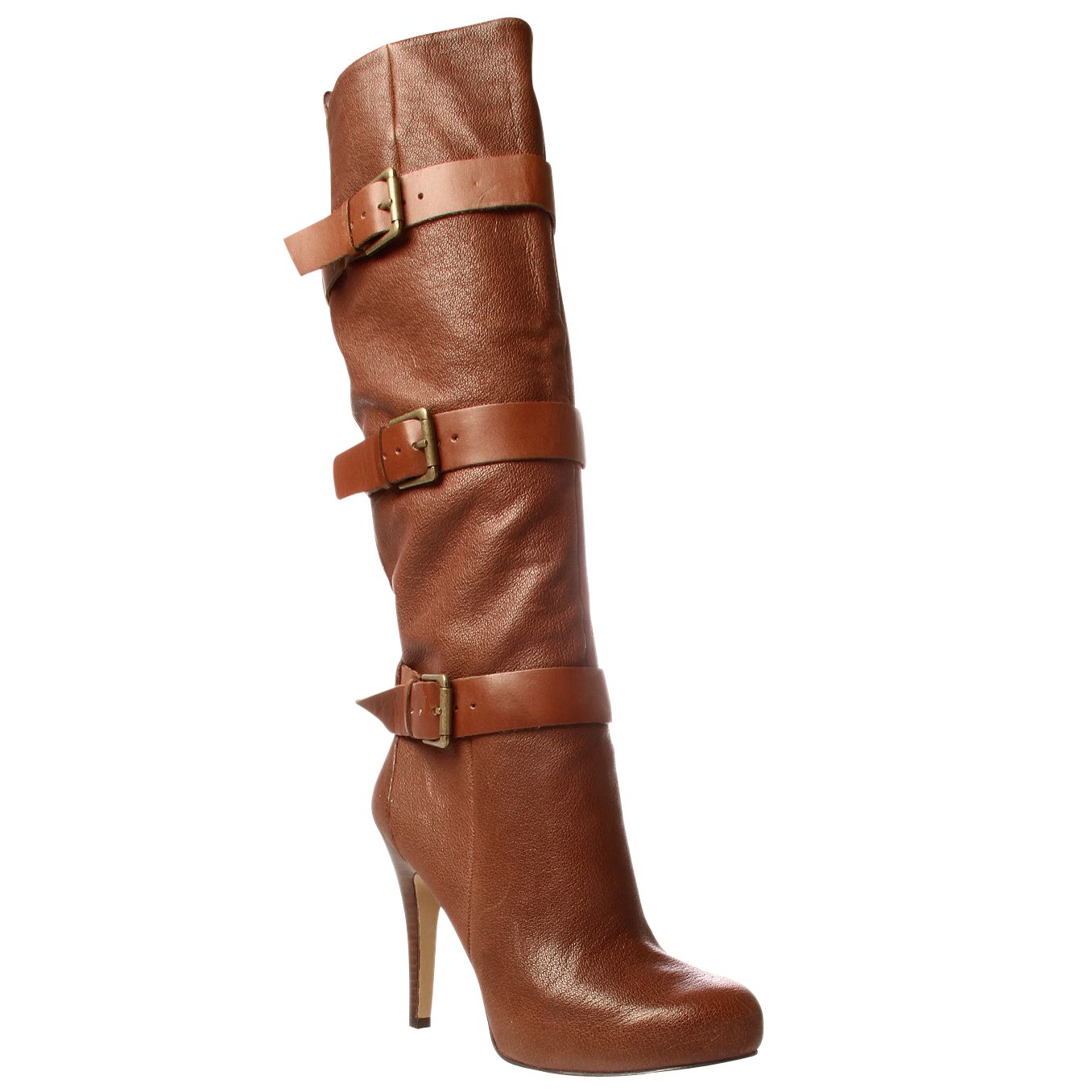 Nine West Vailing Knee High Boots, Dark brown at John Lewis