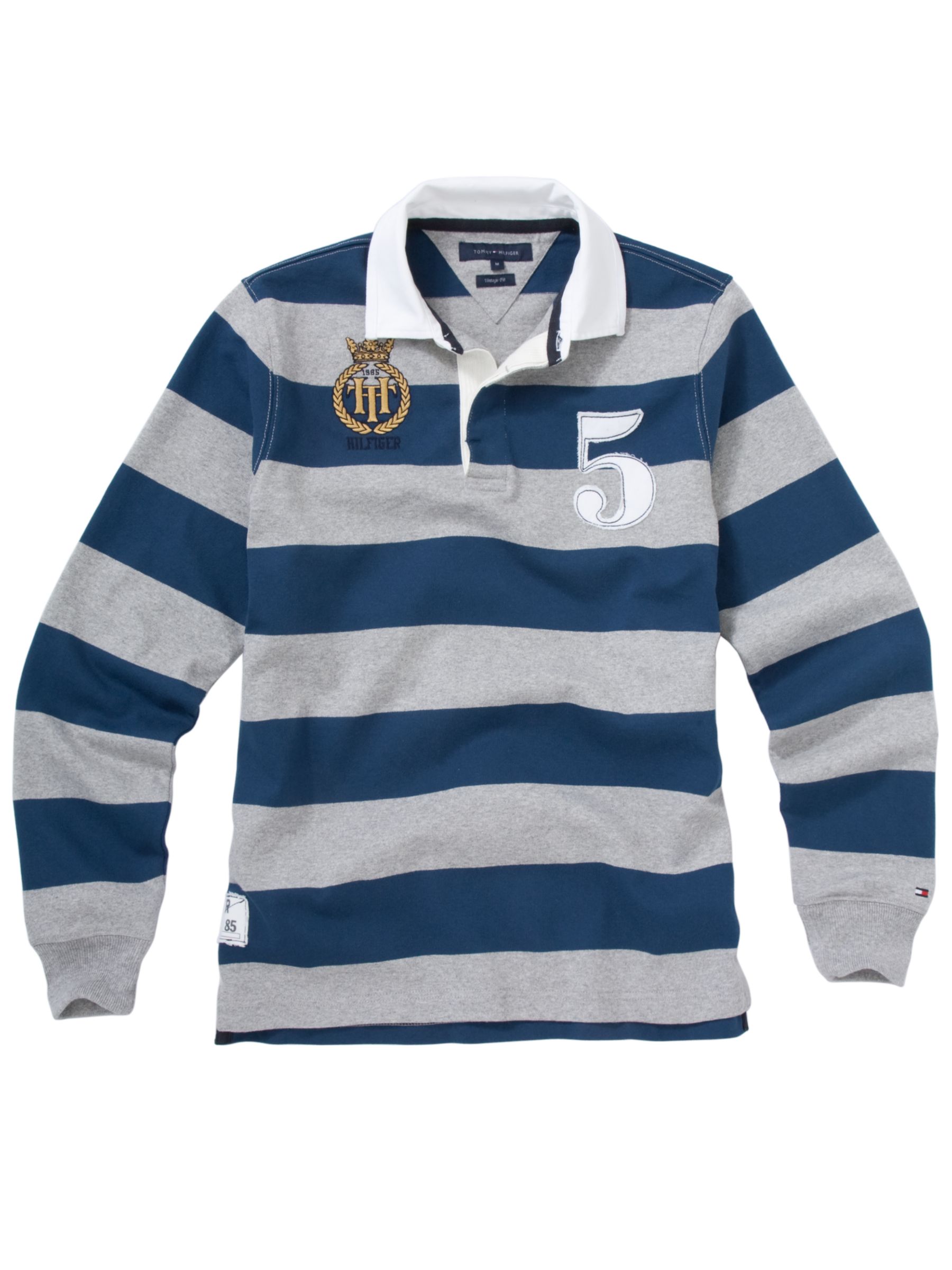 Tommy Hilfiger Stripe Rugby Shirt, Blue