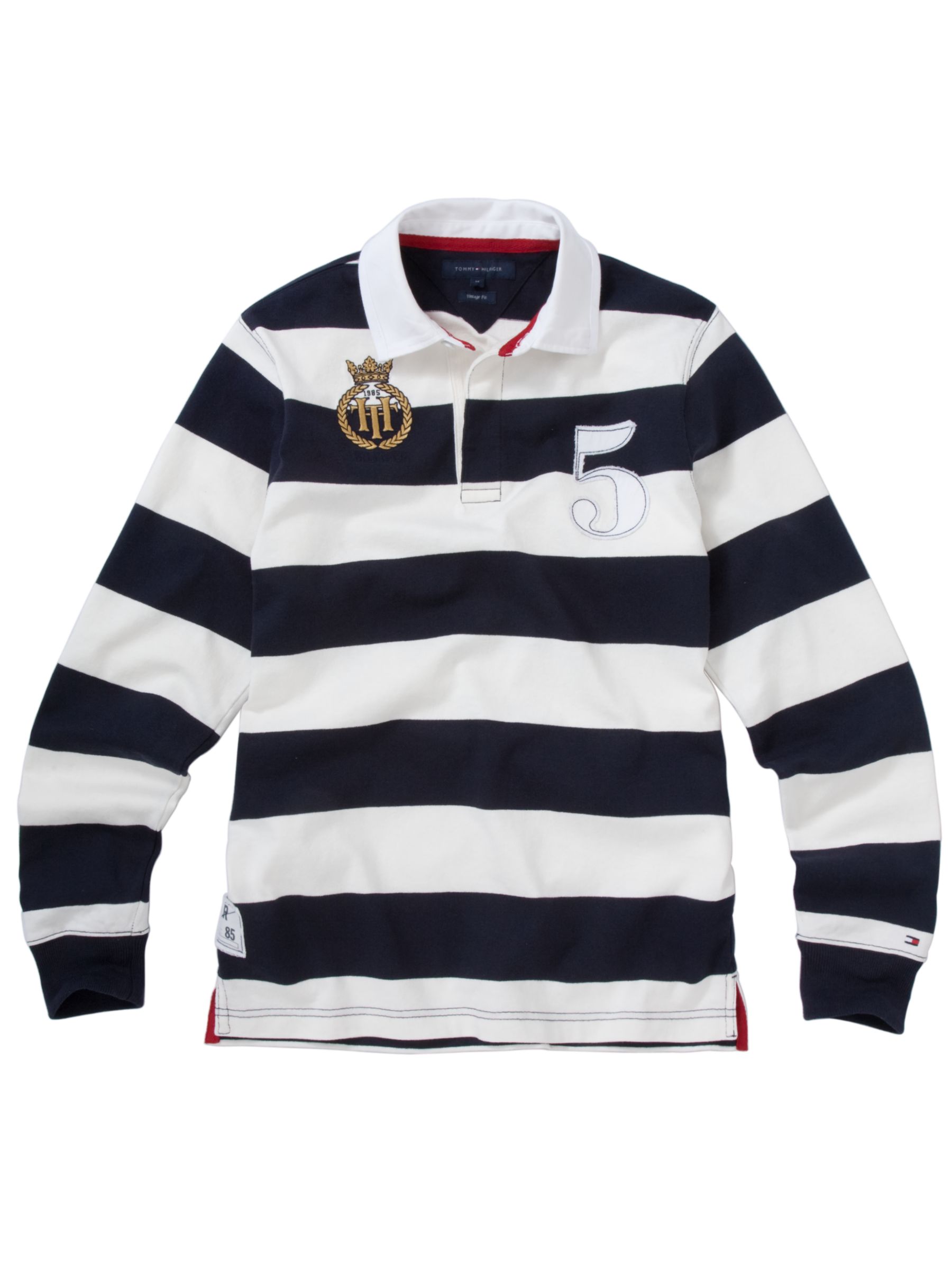 Tommy Hilfiger Stripe Rugby Shirt, Midnight blue
