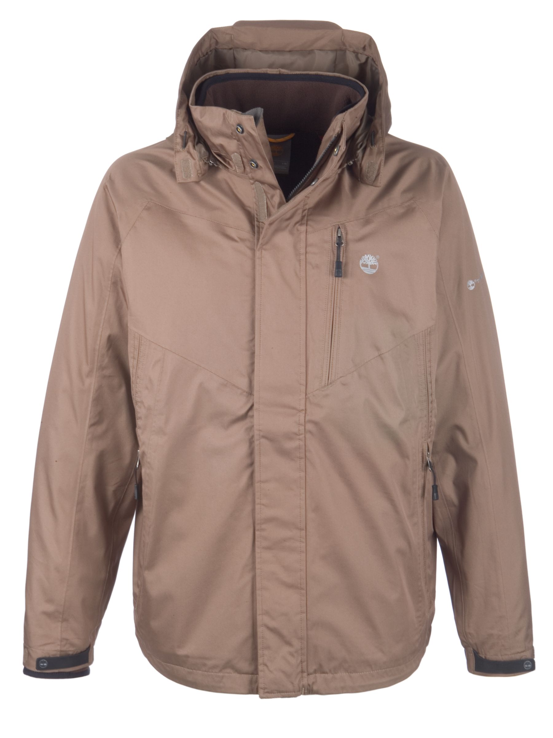 Timberland Benton 3 In 1 Waterproof Jacket, Thatch at JohnLewis