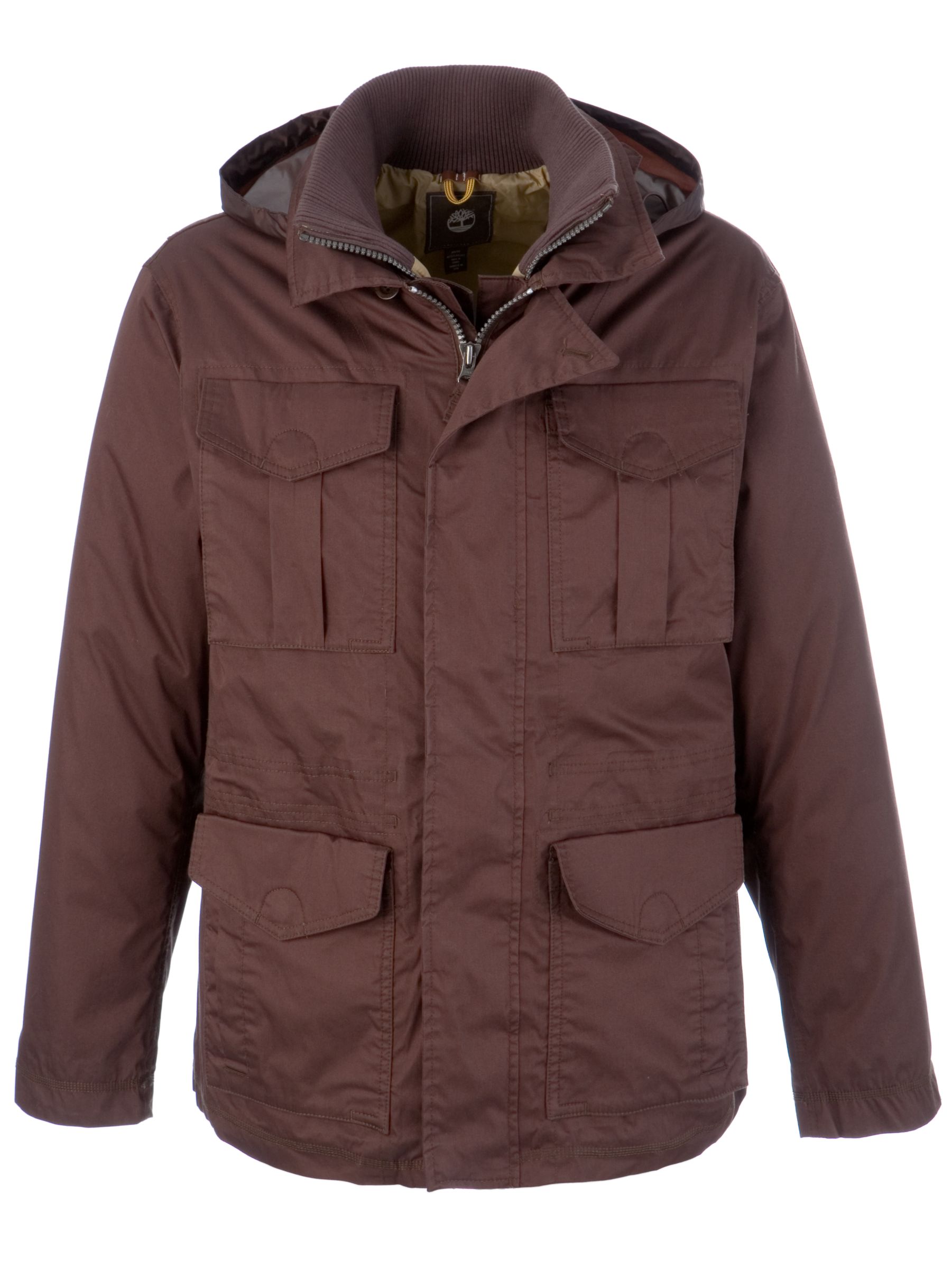 Timberland Abington 3 in 1 Military Jacket, Brown at John Lewis