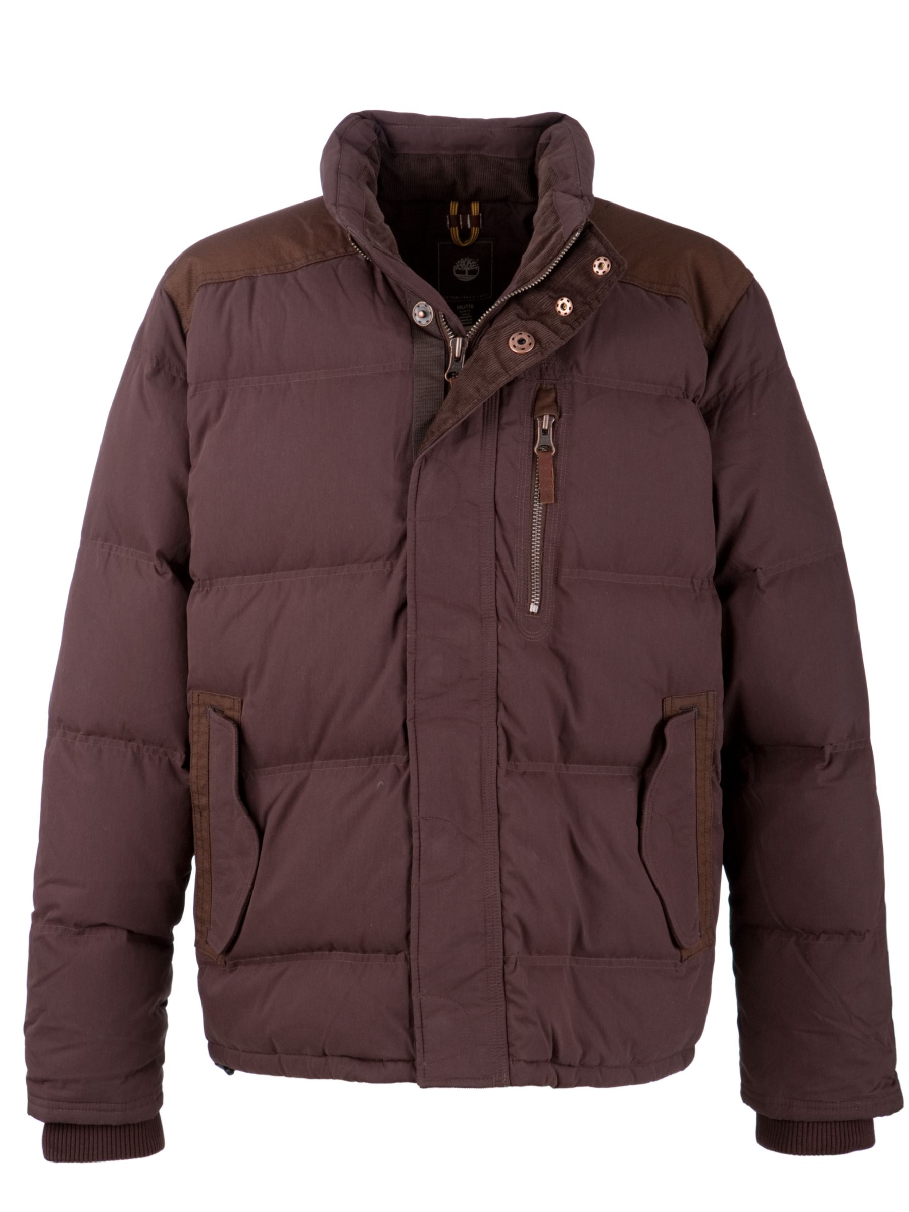 Timberland Rugged Down Jacket, Brown at John Lewis