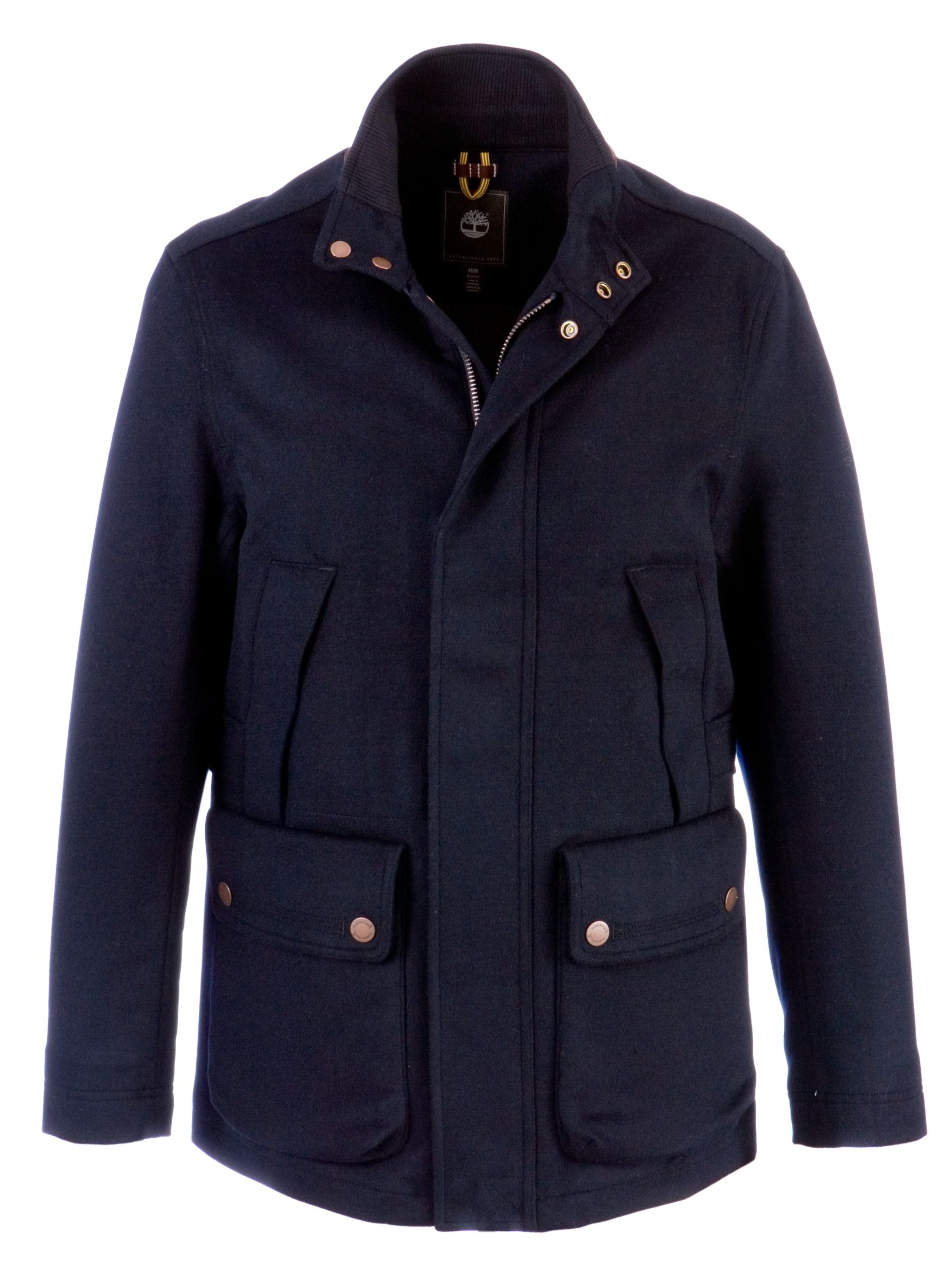 Timberland Wool Field Coat, Navy at JohnLewis