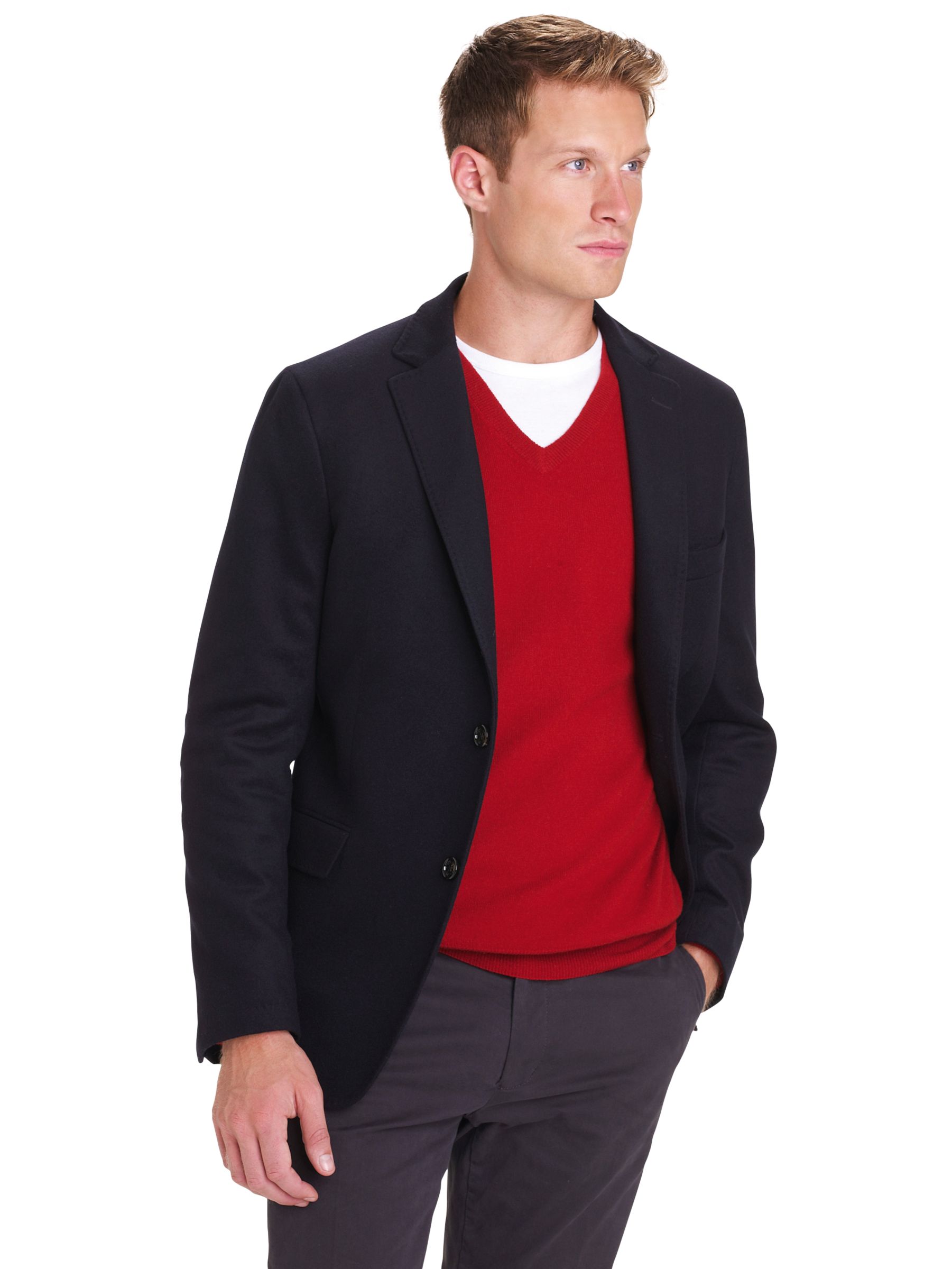 Gant Georgetown Wool Blazer, Navy at John Lewis