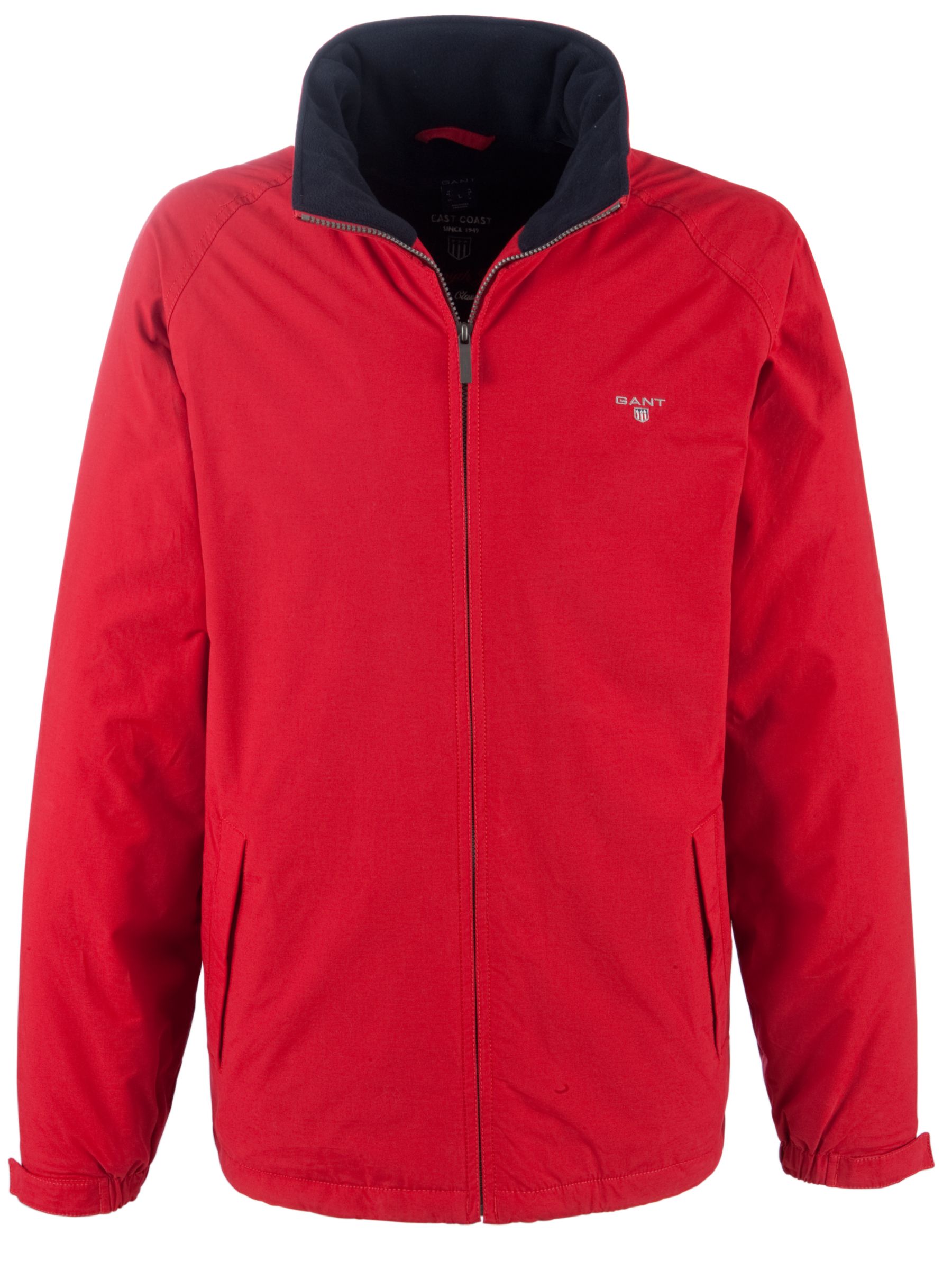 Gant Midlength Casual Jacket, Red at John Lewis