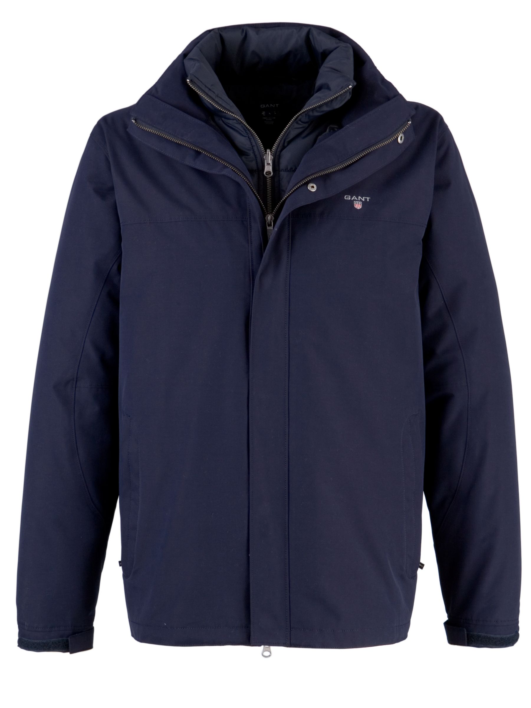 Gant Vested Jacket, Navy at John Lewis