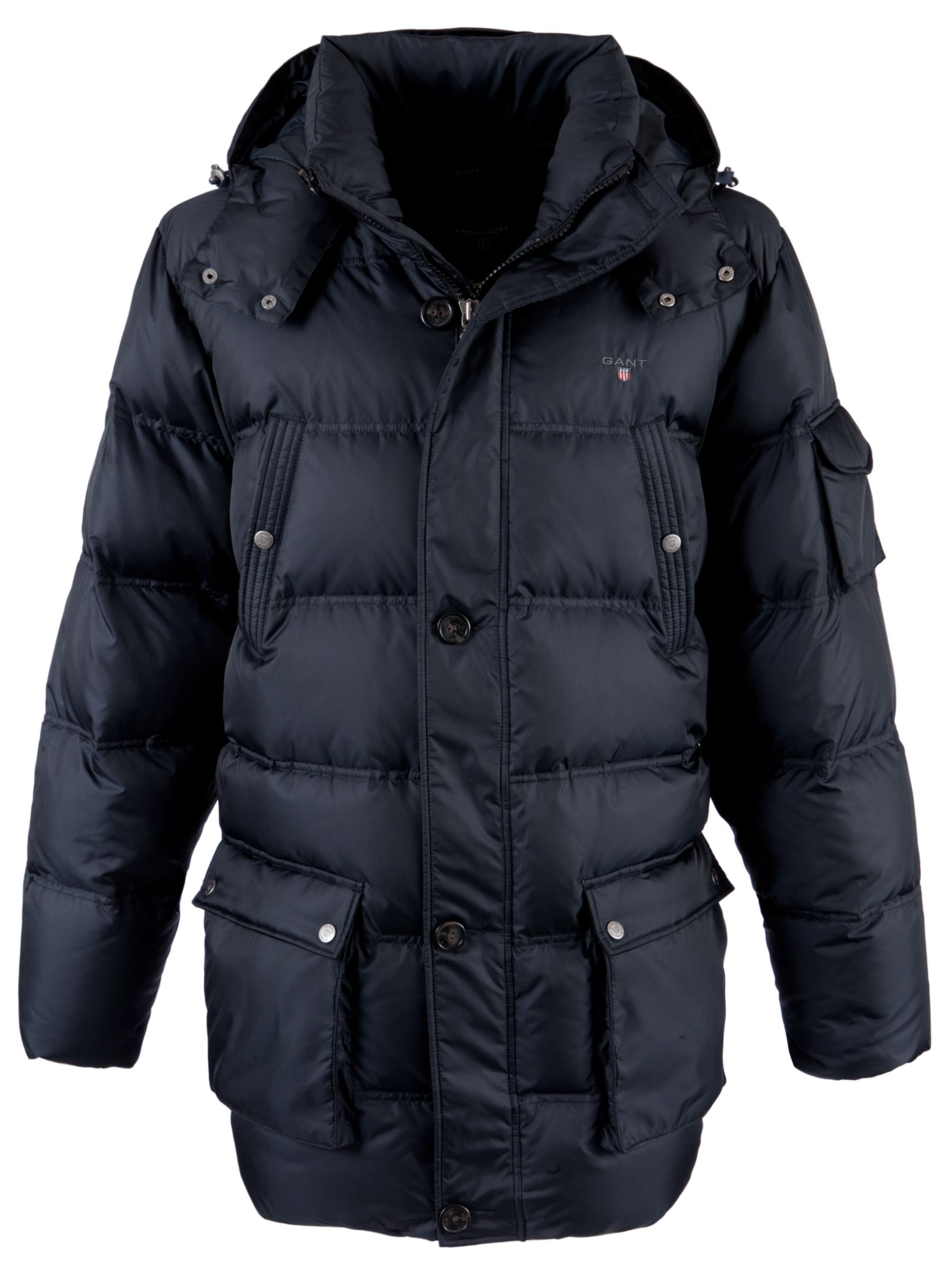 Gant The Down Parka, Black at JohnLewis