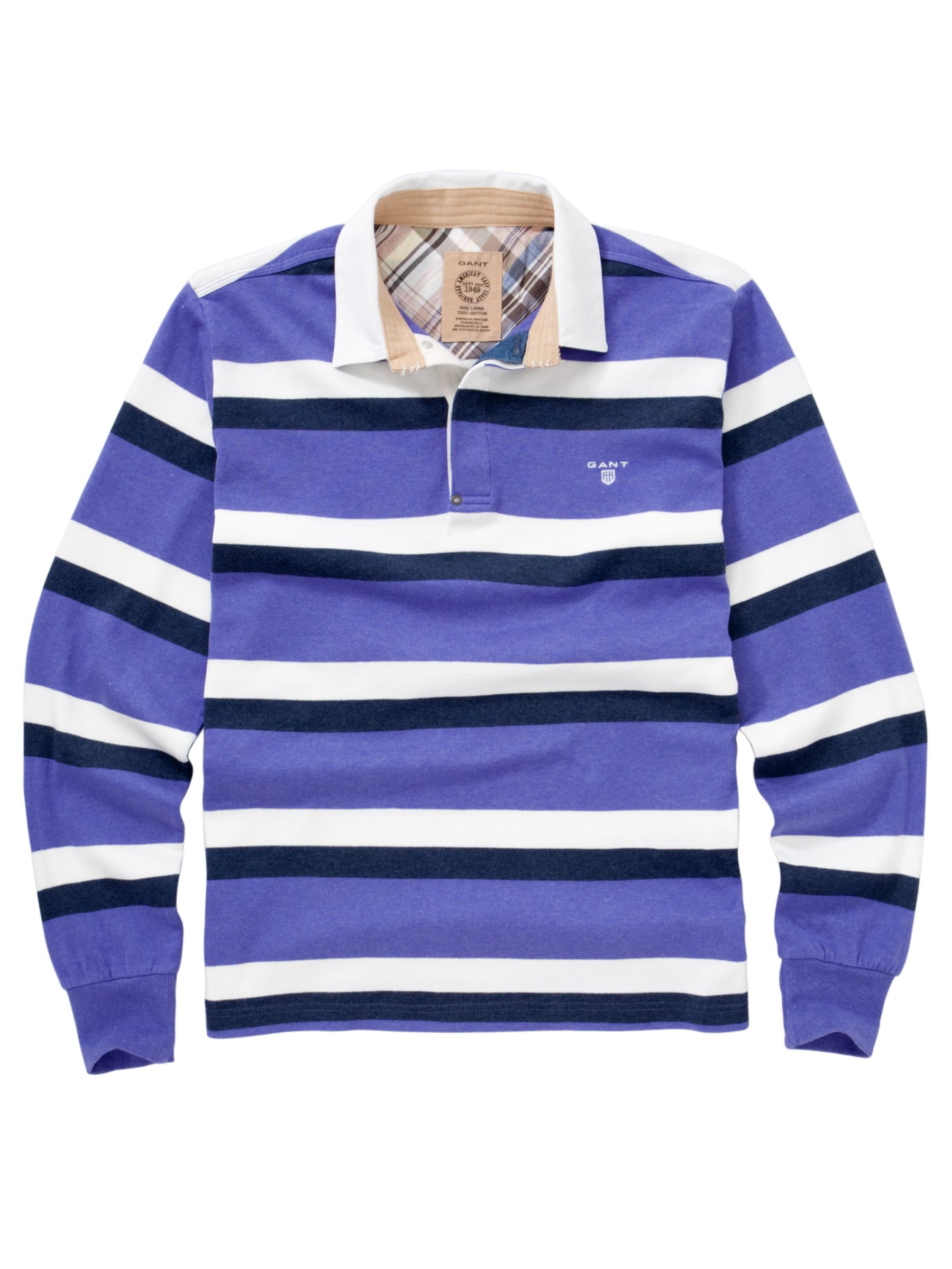 Gant Stripe Rugby Shirt, Purple