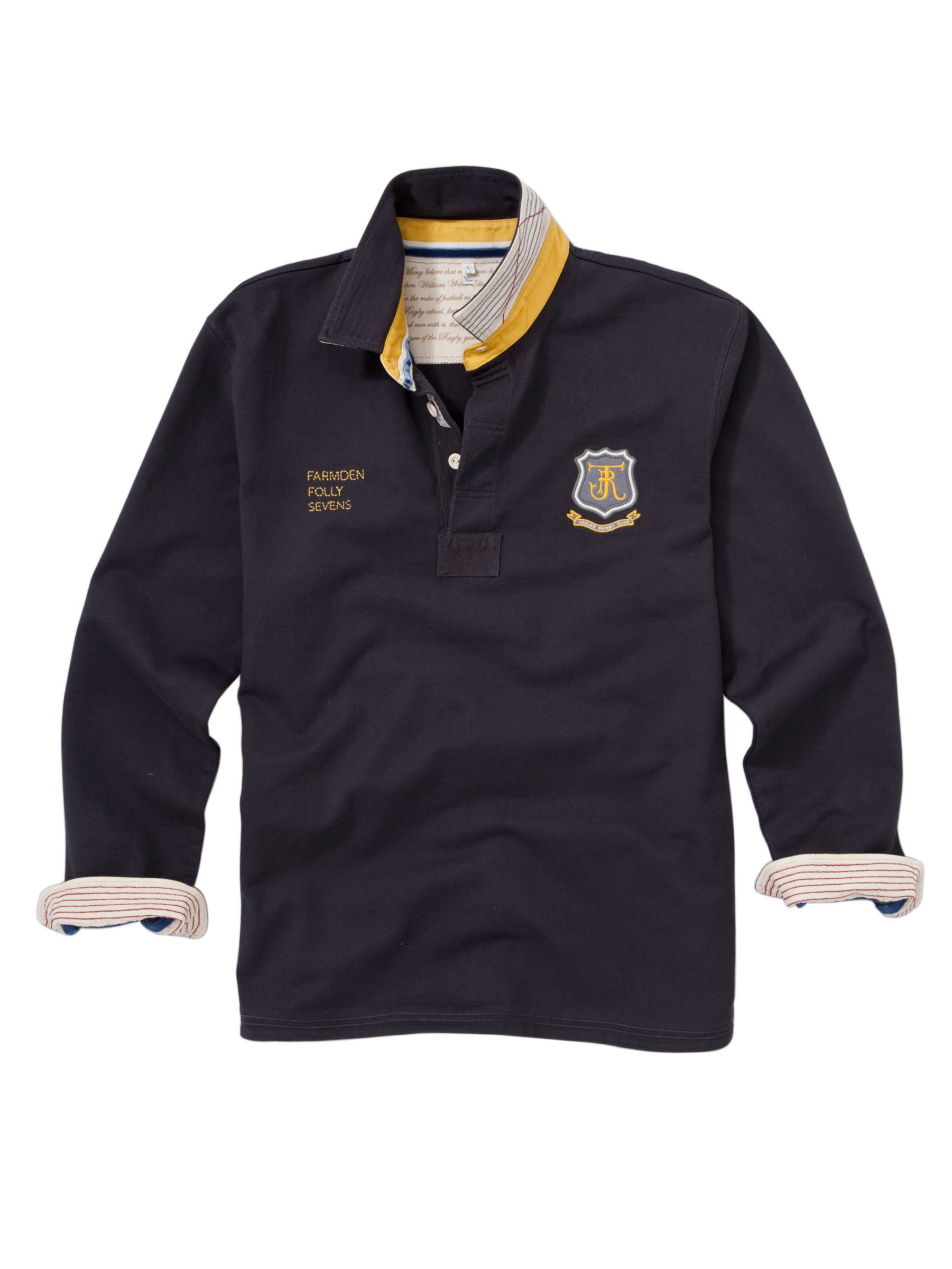Camber Long Sleeve Rugby Shirt, Coal Grey