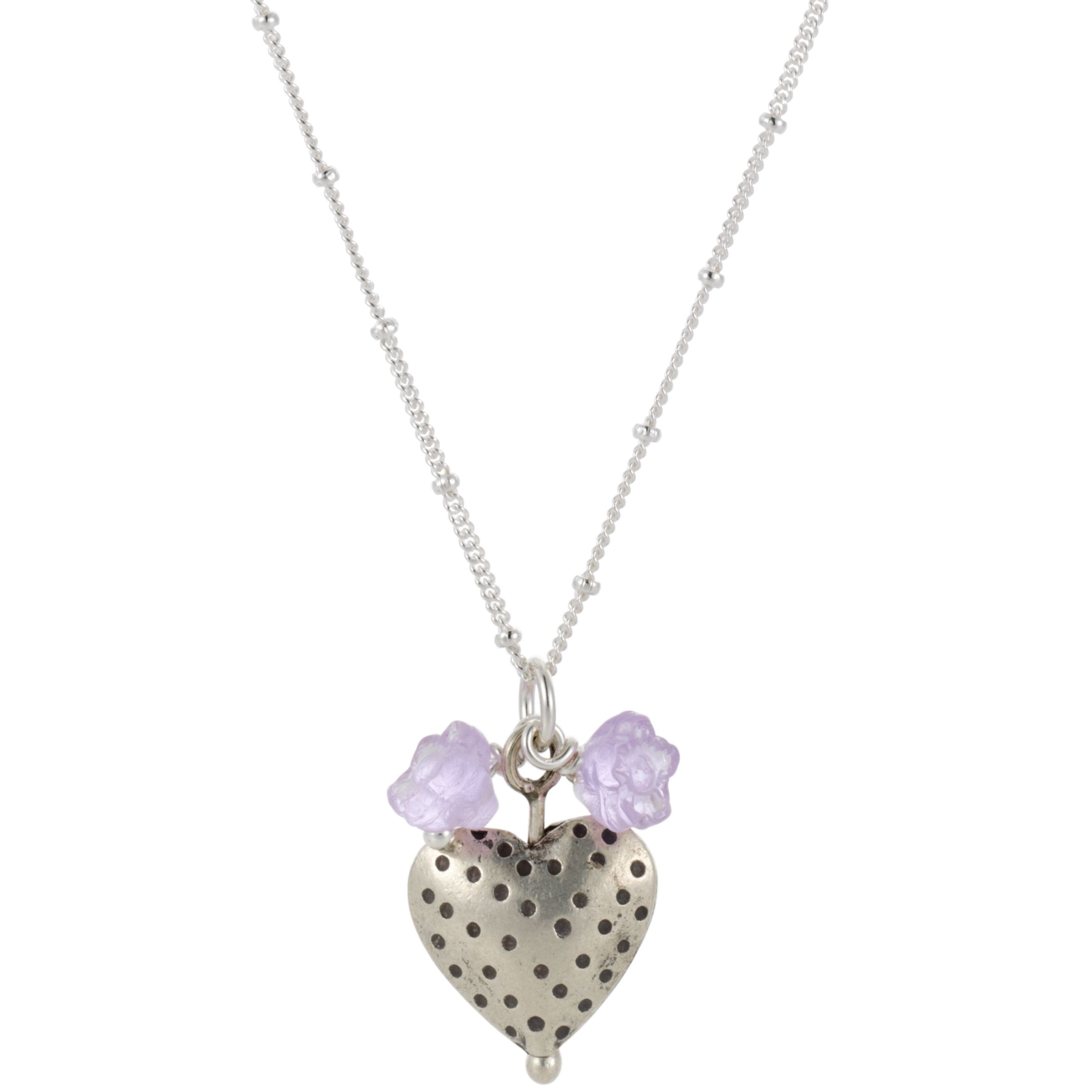 Martick Dotty Heart Blossom Pendant Necklace