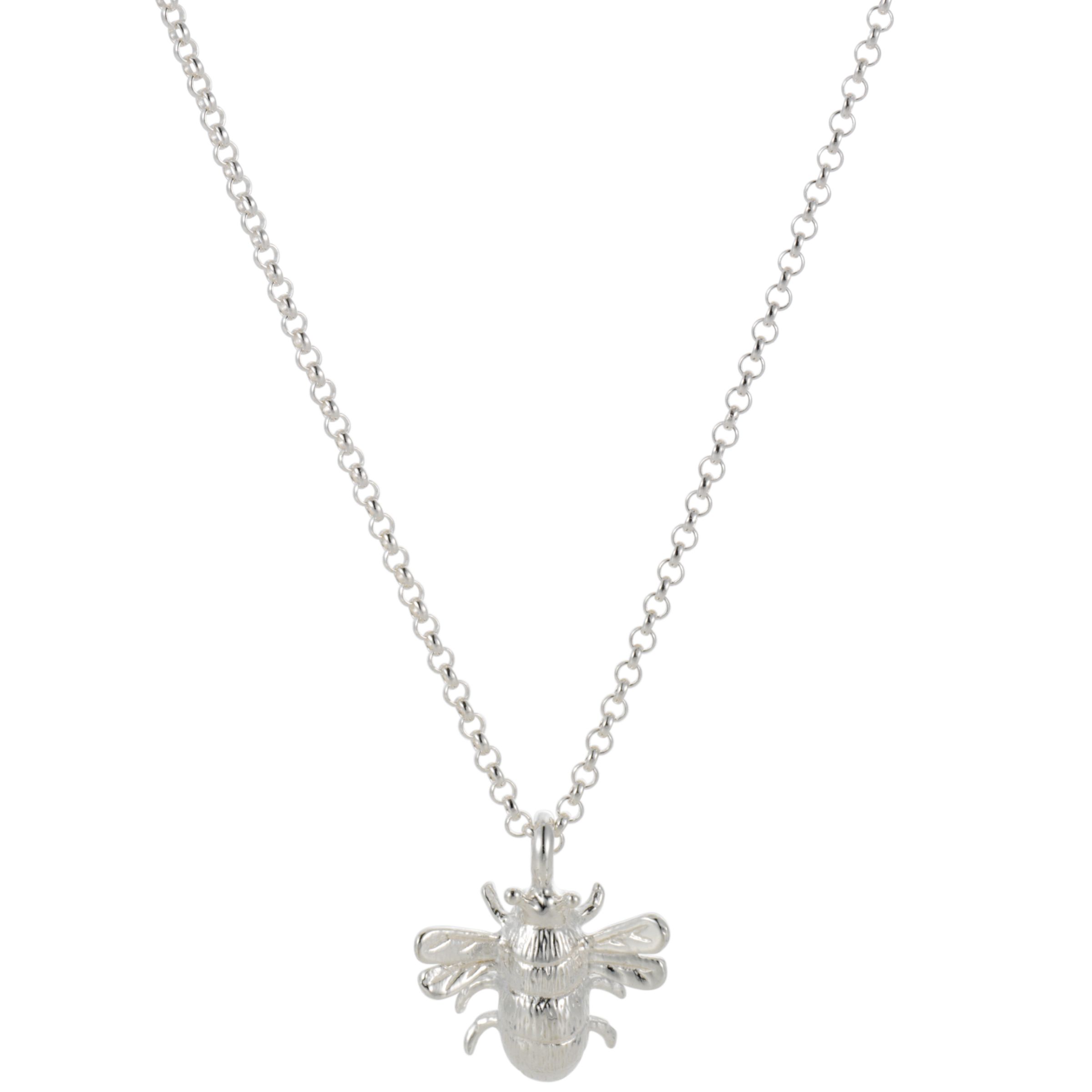 Martick Silver Bee Pendant Necklace