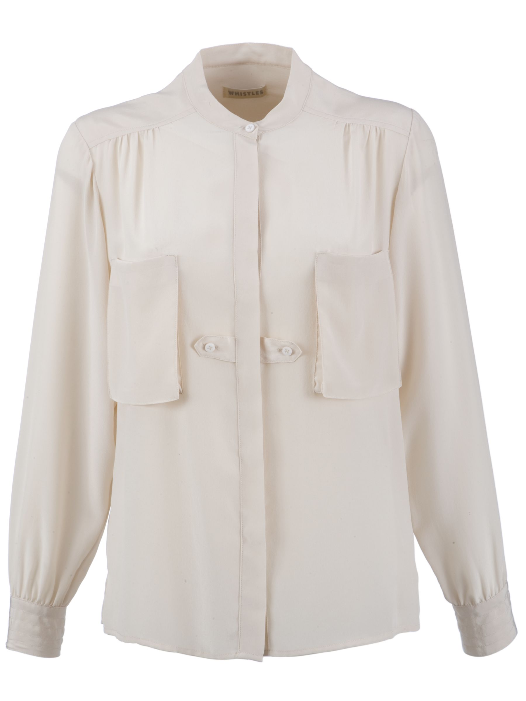 Amy Silk Blouse, Ivory