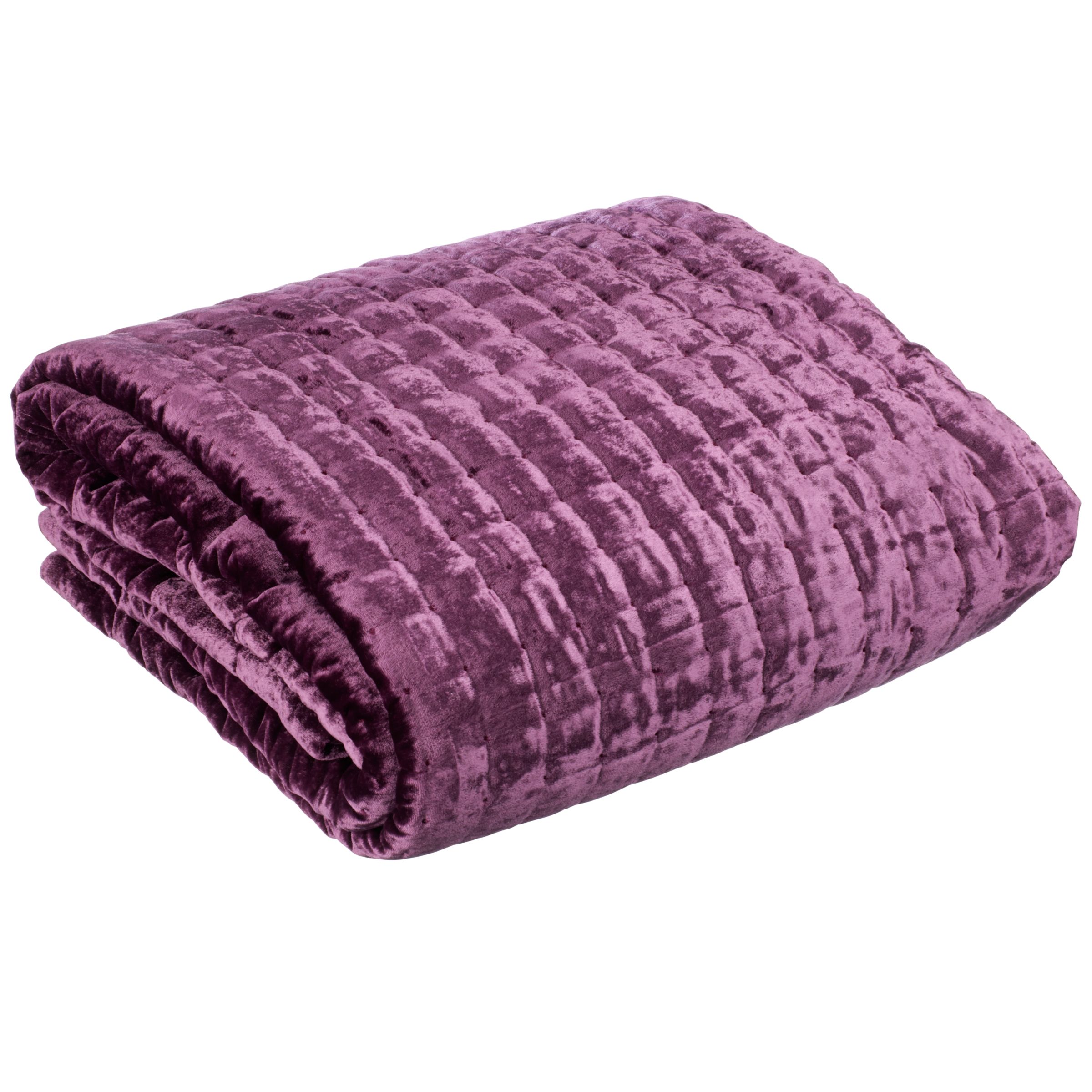 Harlequin Velvet Throw, Mulberry at JohnLewis