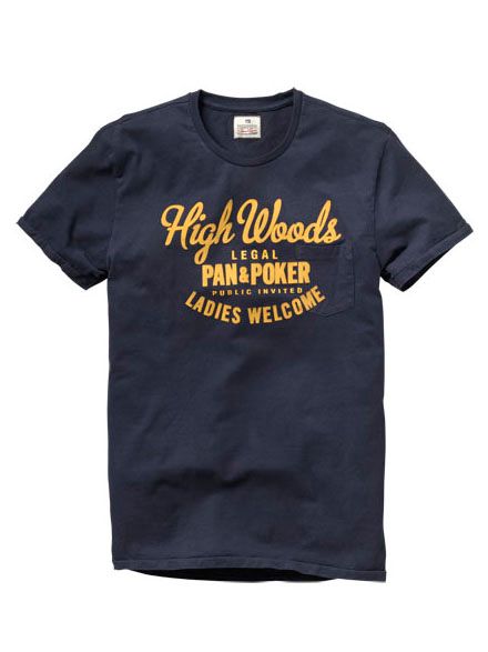 Scotch and Soda Pan and Poker T-Shirt, Navy