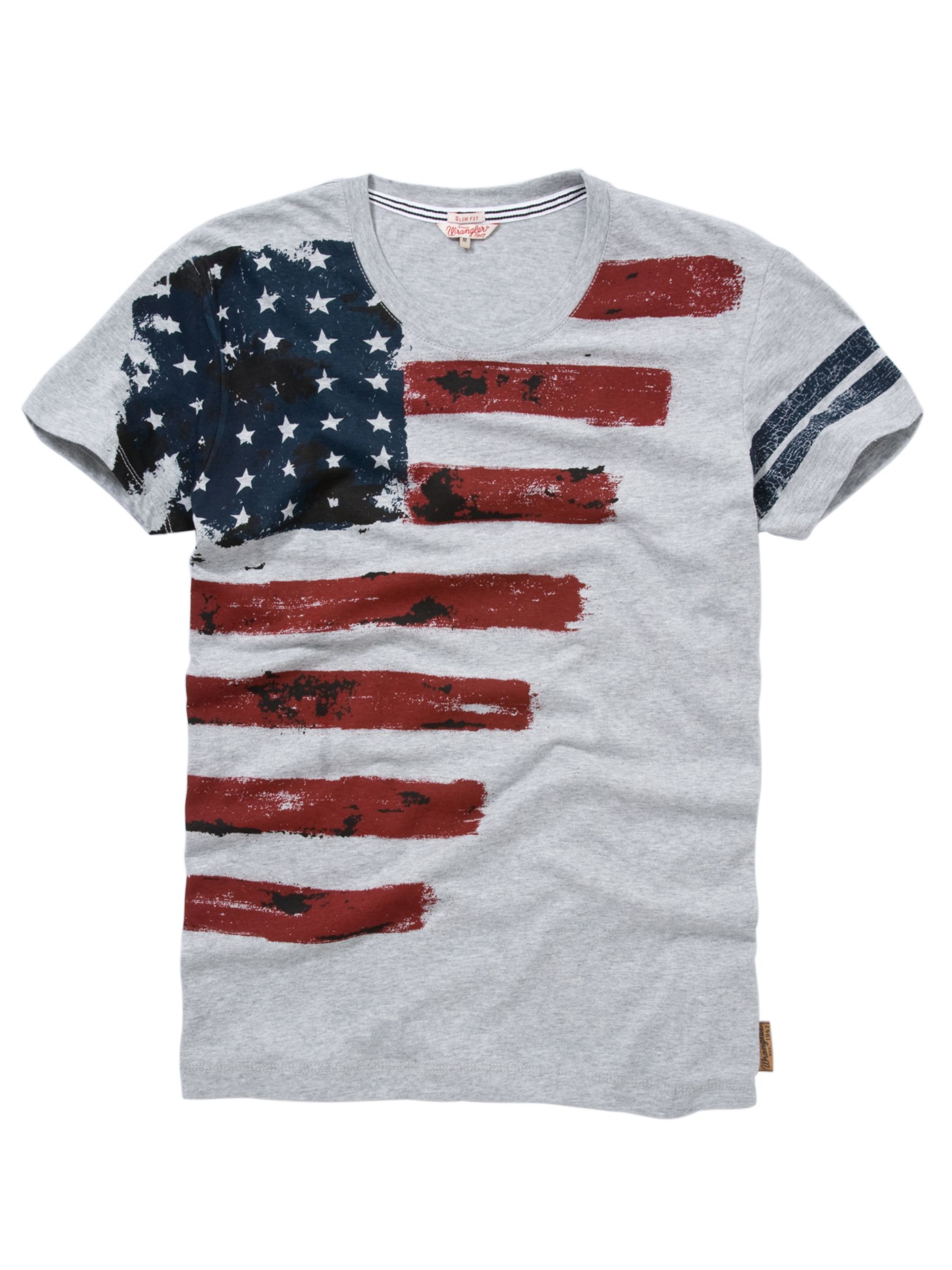 Wrangler Flag T-Shirt, Grey