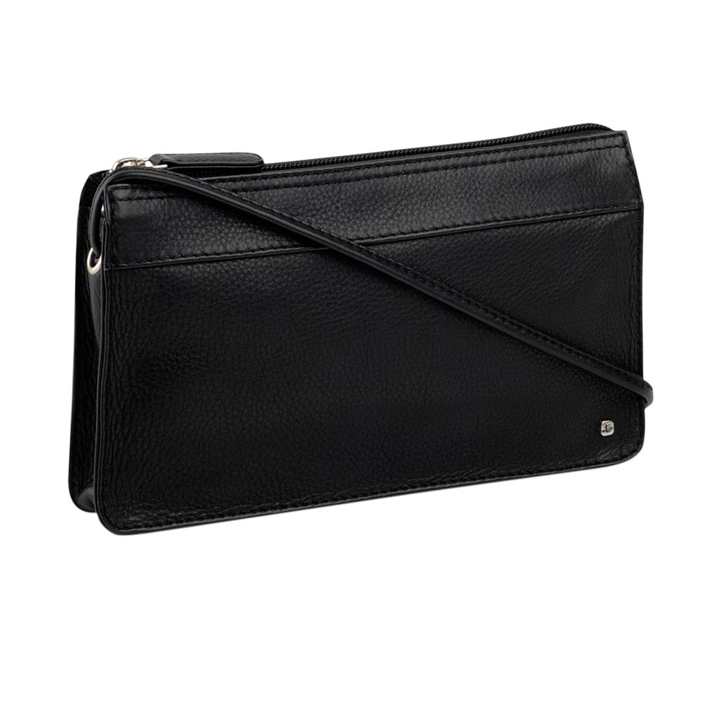 Tula Origin Small Zip Top Across Body Handbag, Black