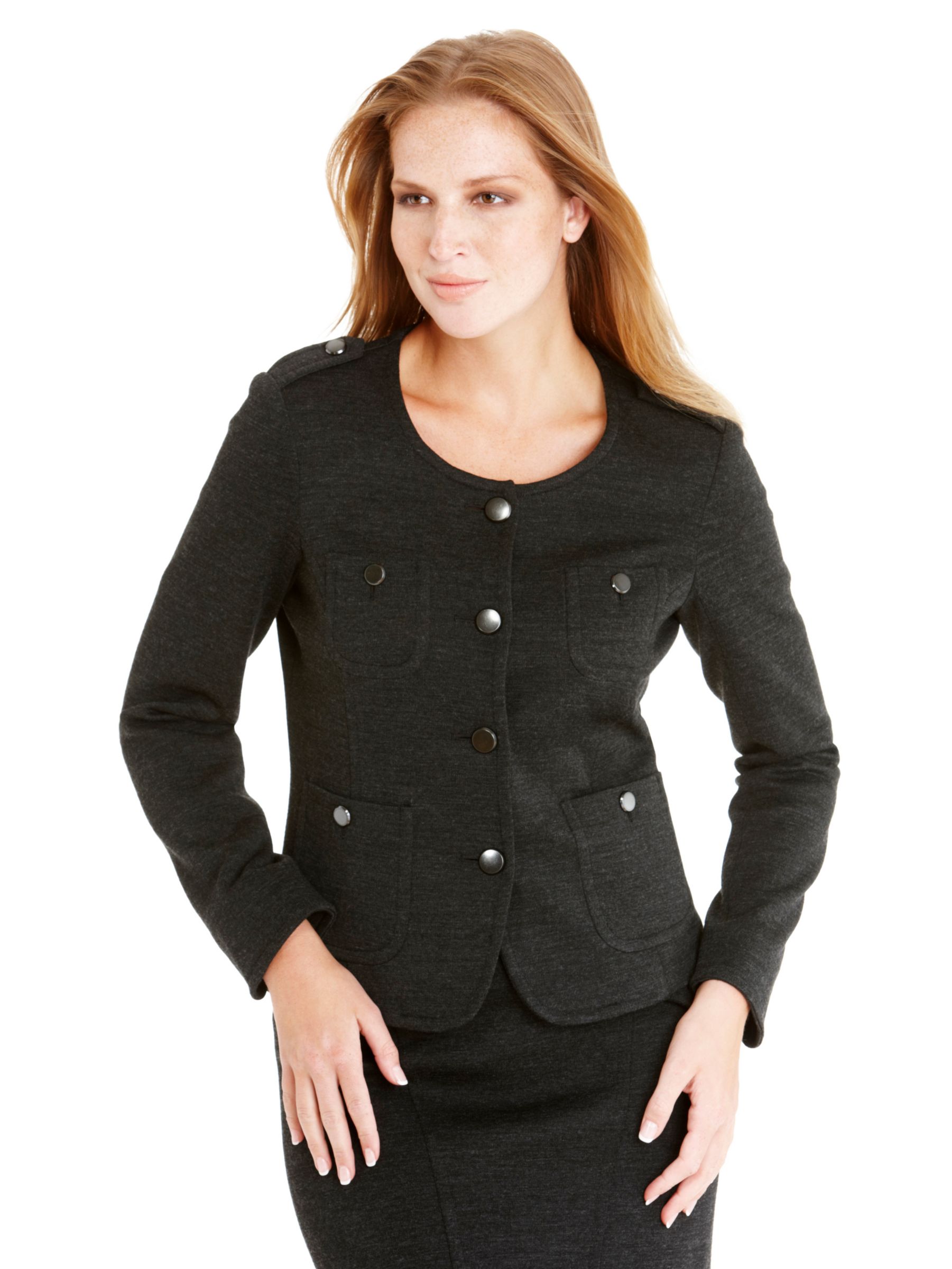 G&eacute;rard Darel Milano Jacket with Gold Buttons, Black, 36 at JohnLewis