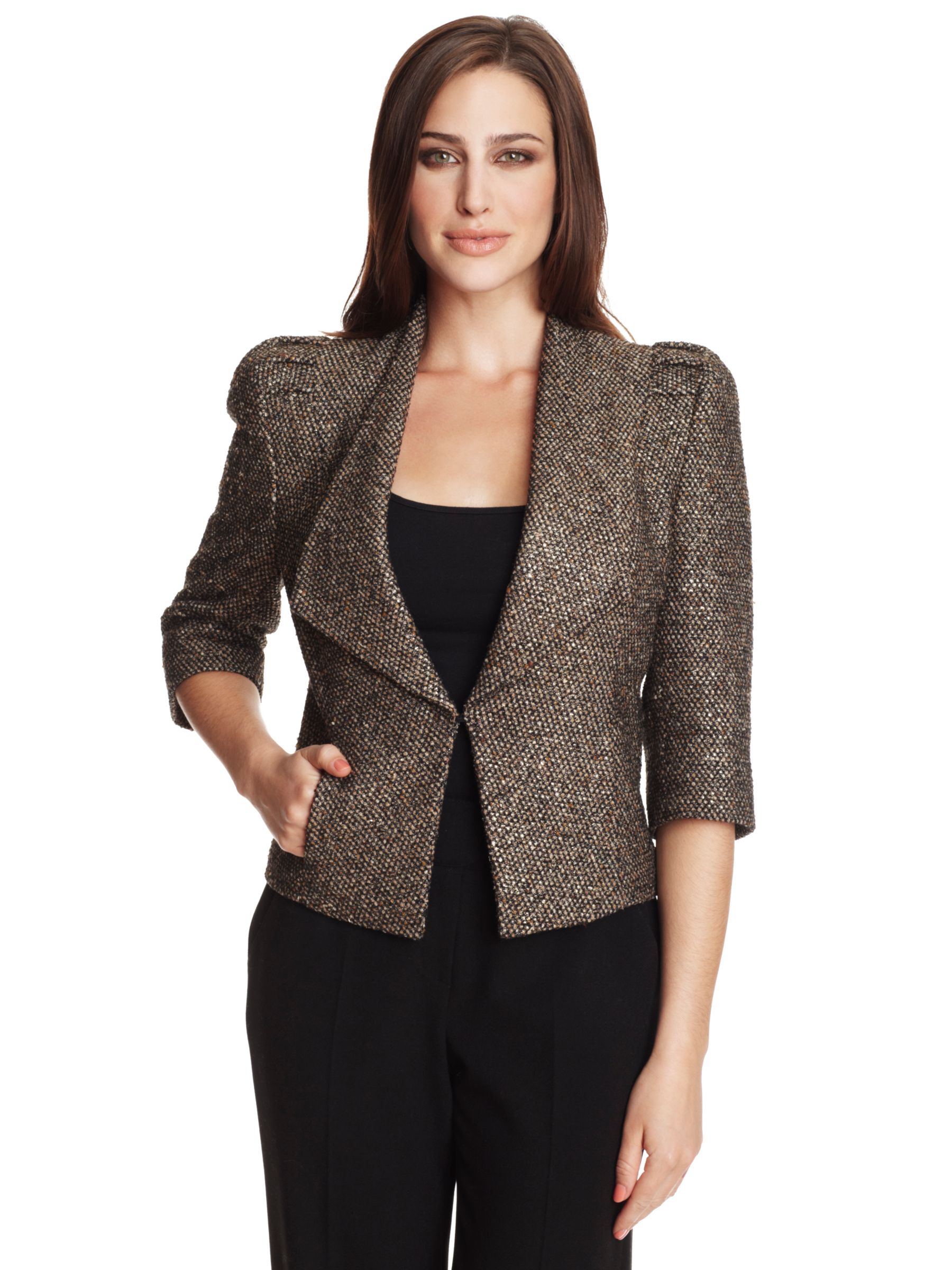 Damsel in a Dress Otis Jacket, Gold/Black at John Lewis