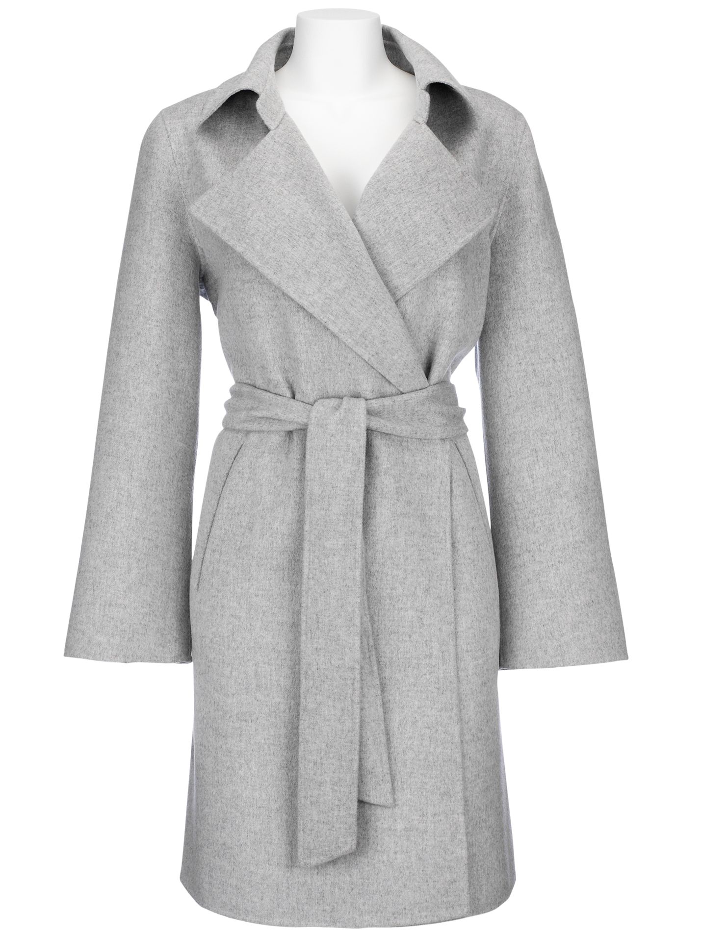 Fenn Wright Manson Double Face Coat, Grey Melange at JohnLewis