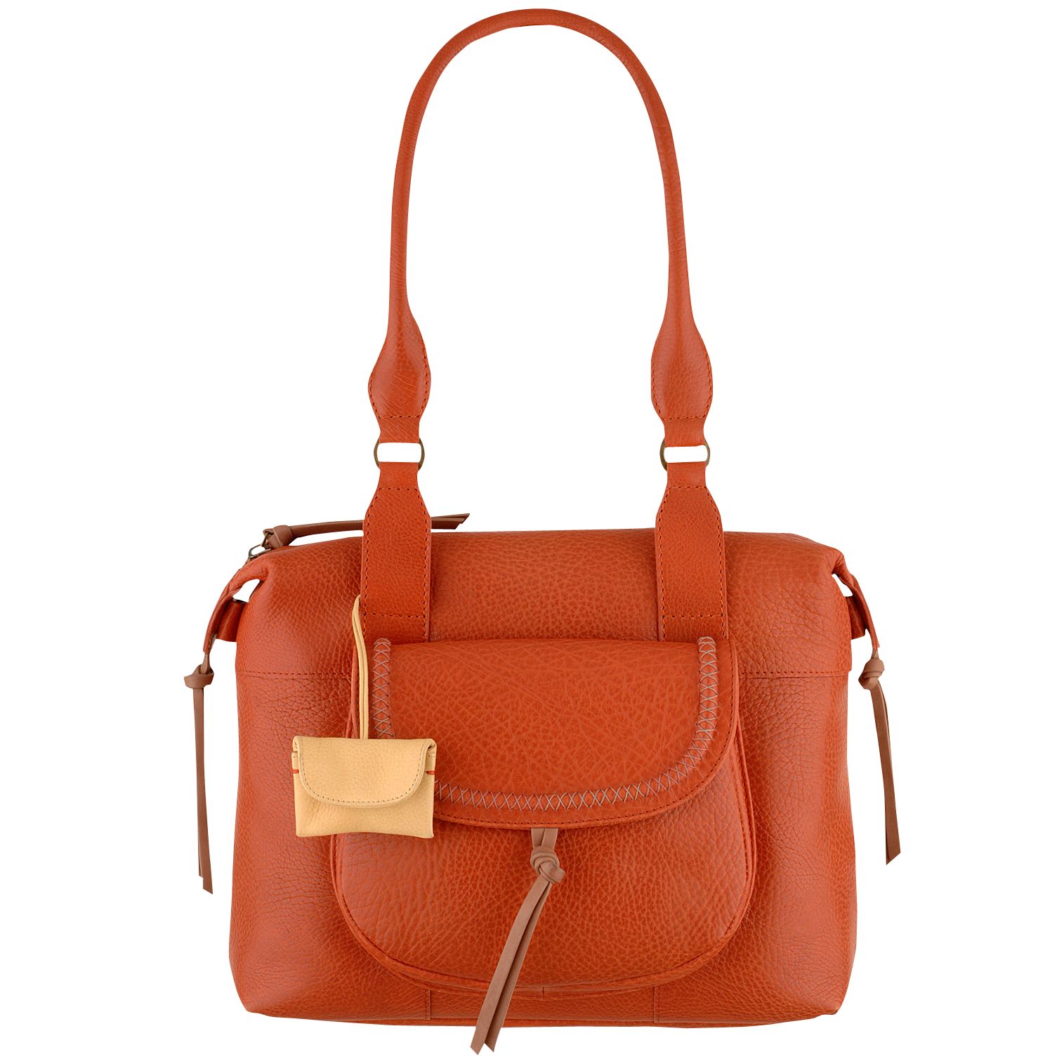 Radley Primose Hill Large Barrel Tote Handbag, Orange at JohnLewis