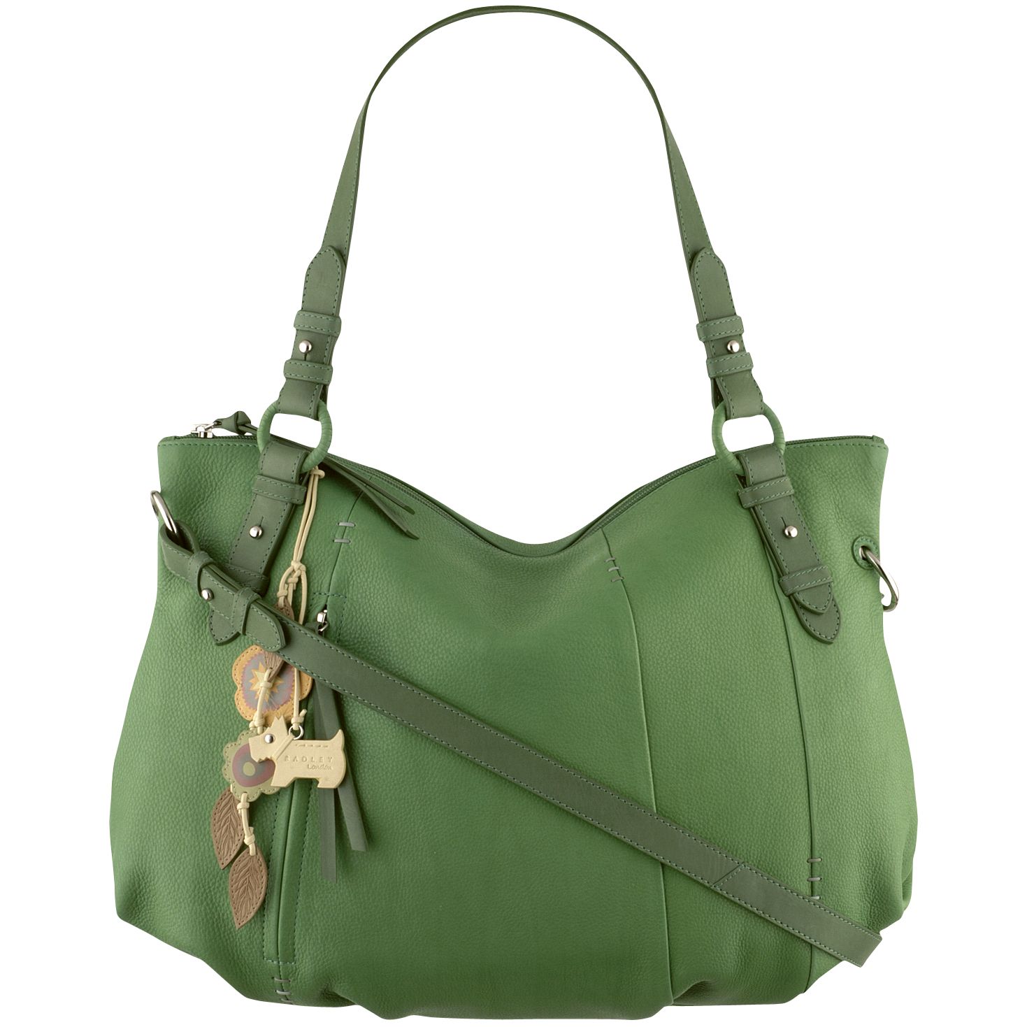 Radley Virginia Large Hobo Mutliway Handbag, Green at John Lewis