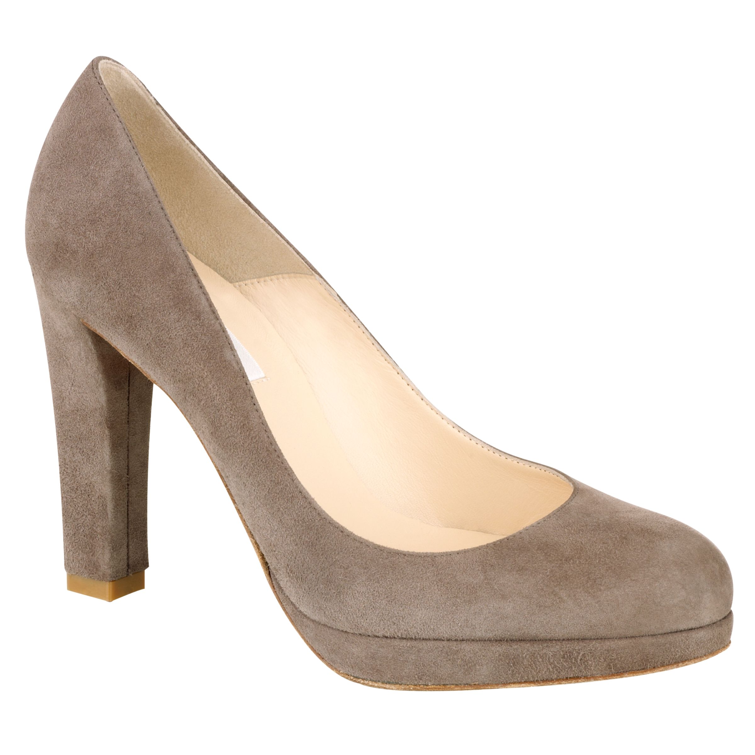 L.K.Bennett Palermo Platform Shoes, Grey at John Lewis