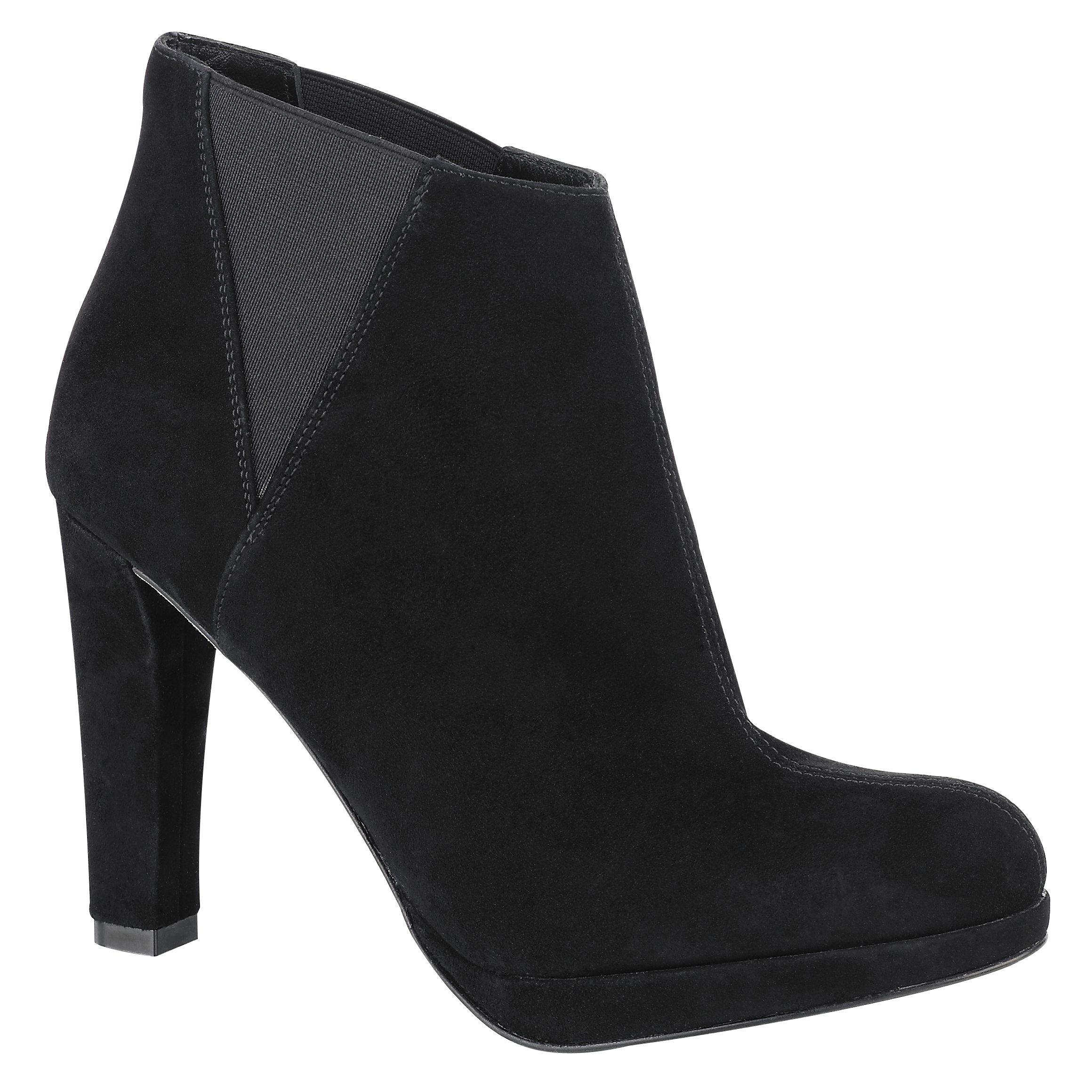 L.K.Bennett Maryann Platform Ankle Boots, Black at John Lewis