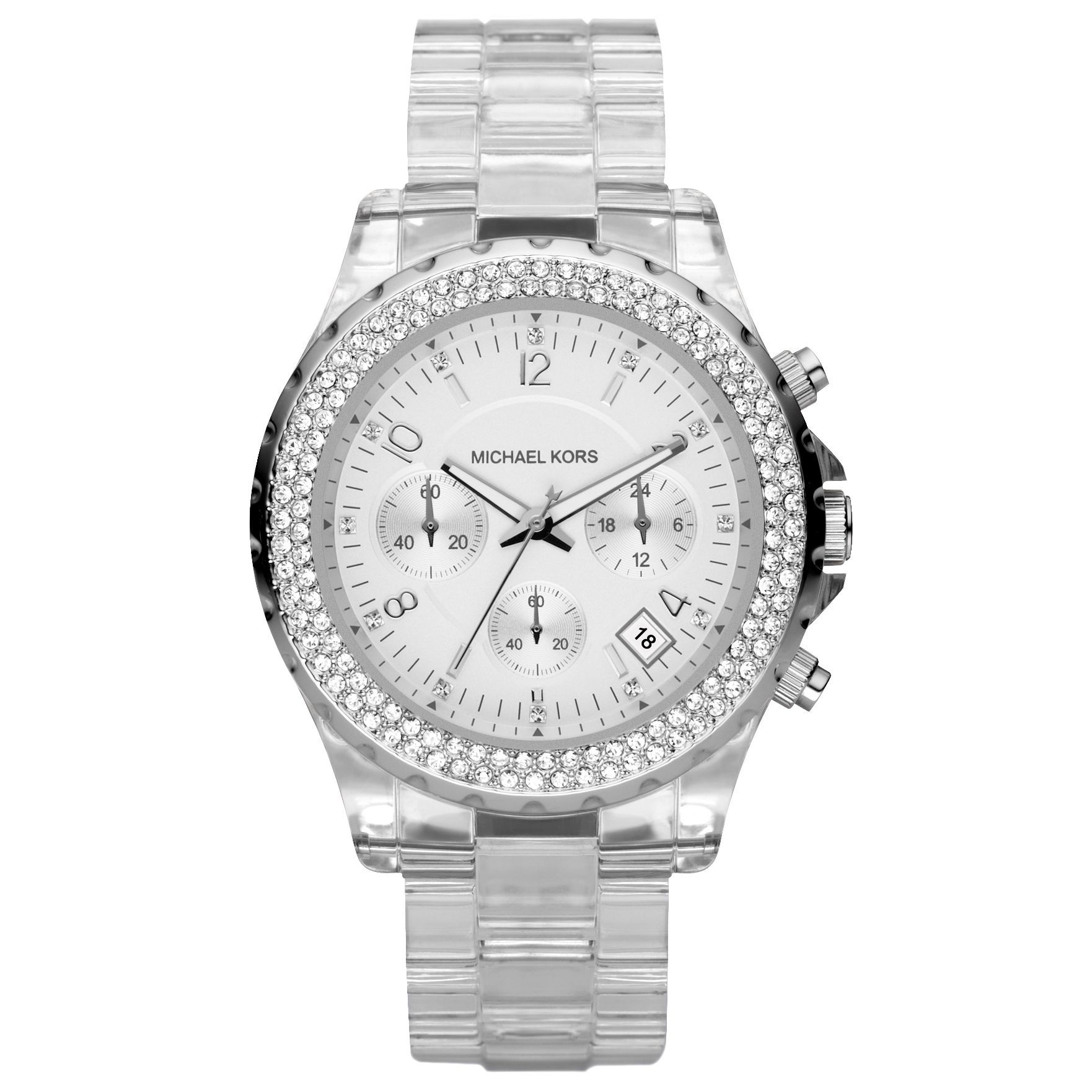 Michael Kors MK5337 Women's Round Chronograph Bracelet Watch at John Lewis