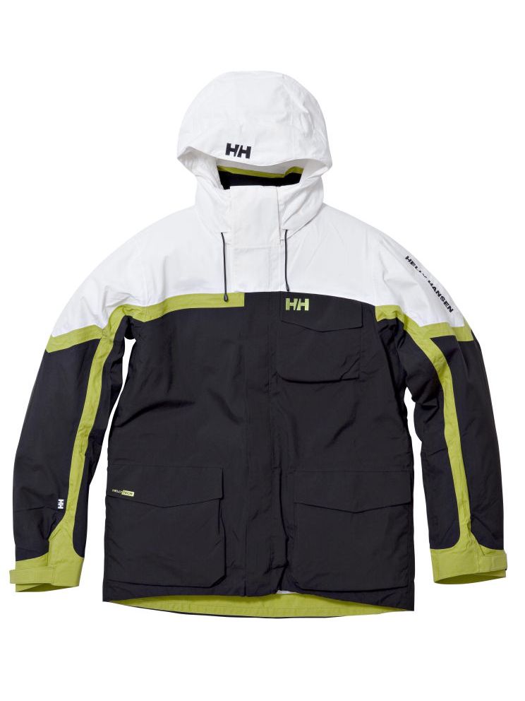 Helly Hansen Recon Jacket, White/Black/Green at John Lewis