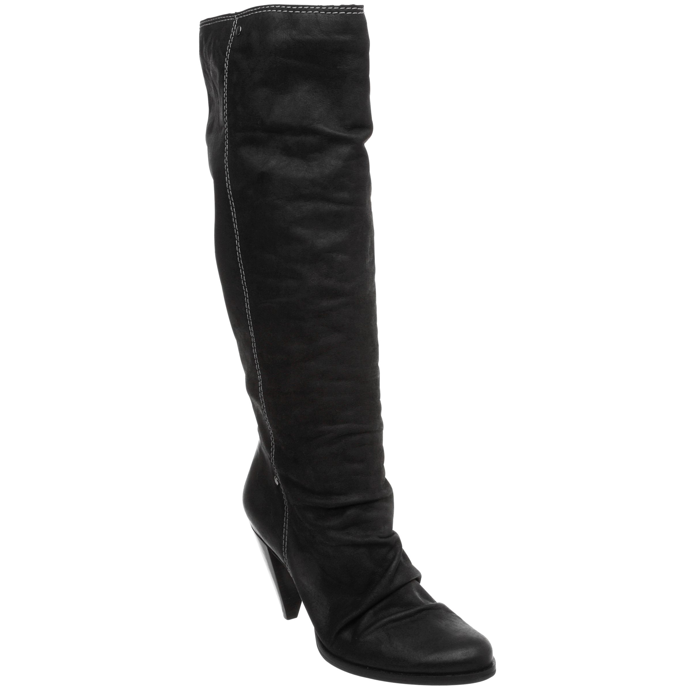Dune Dunk Front Rouch Tall Boots, Black