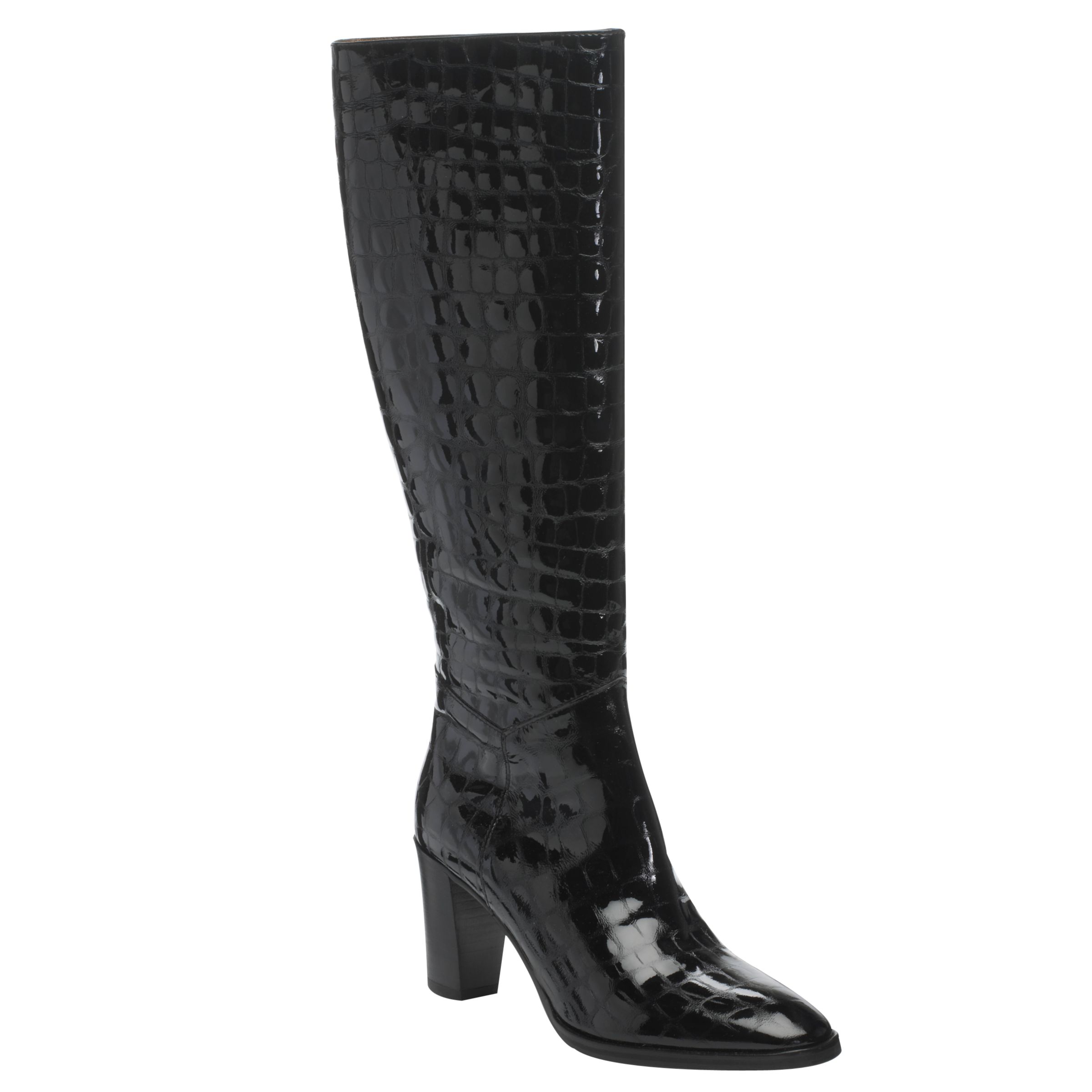 Hobbs Sissinghurst Castle Crocodile Print Long Boots, Crocodile Print at John Lewis