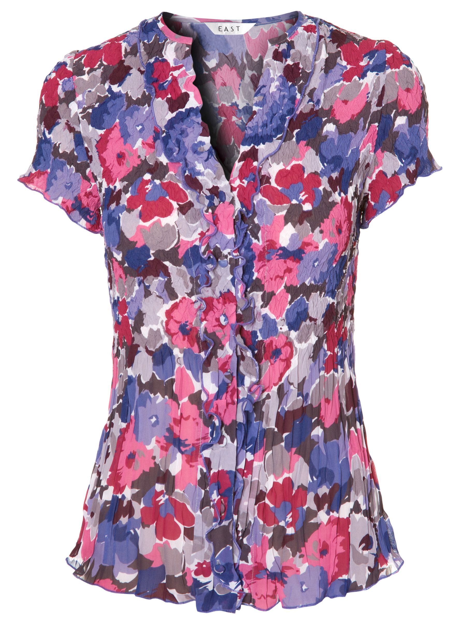 Lavender Hill Print Bubble Blouse,