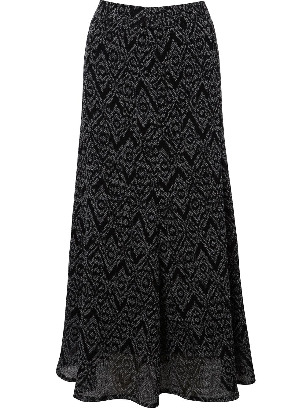 Viyella Diamond Jacquard Skirt, Grey at John Lewis