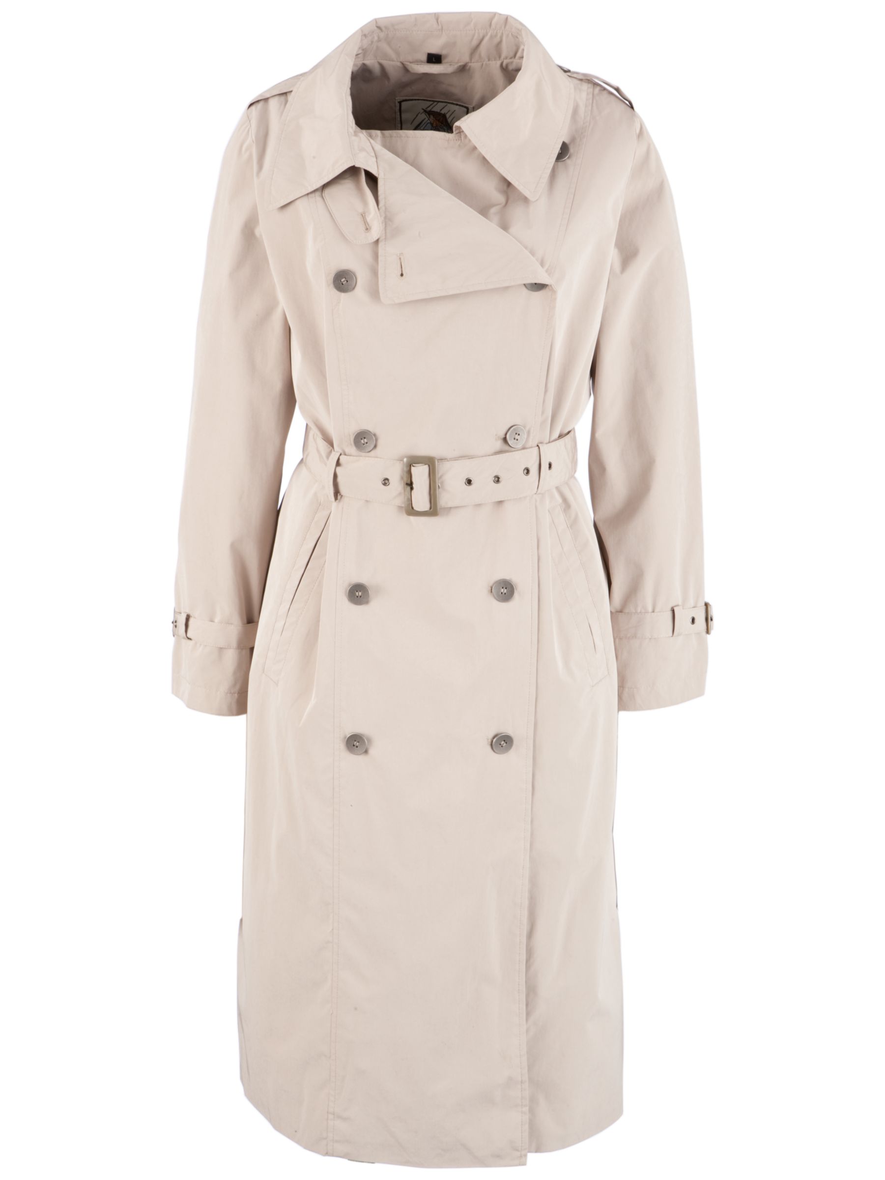 Four Seasons Petite Military Trench Coat, Beige Stone at John Lewis