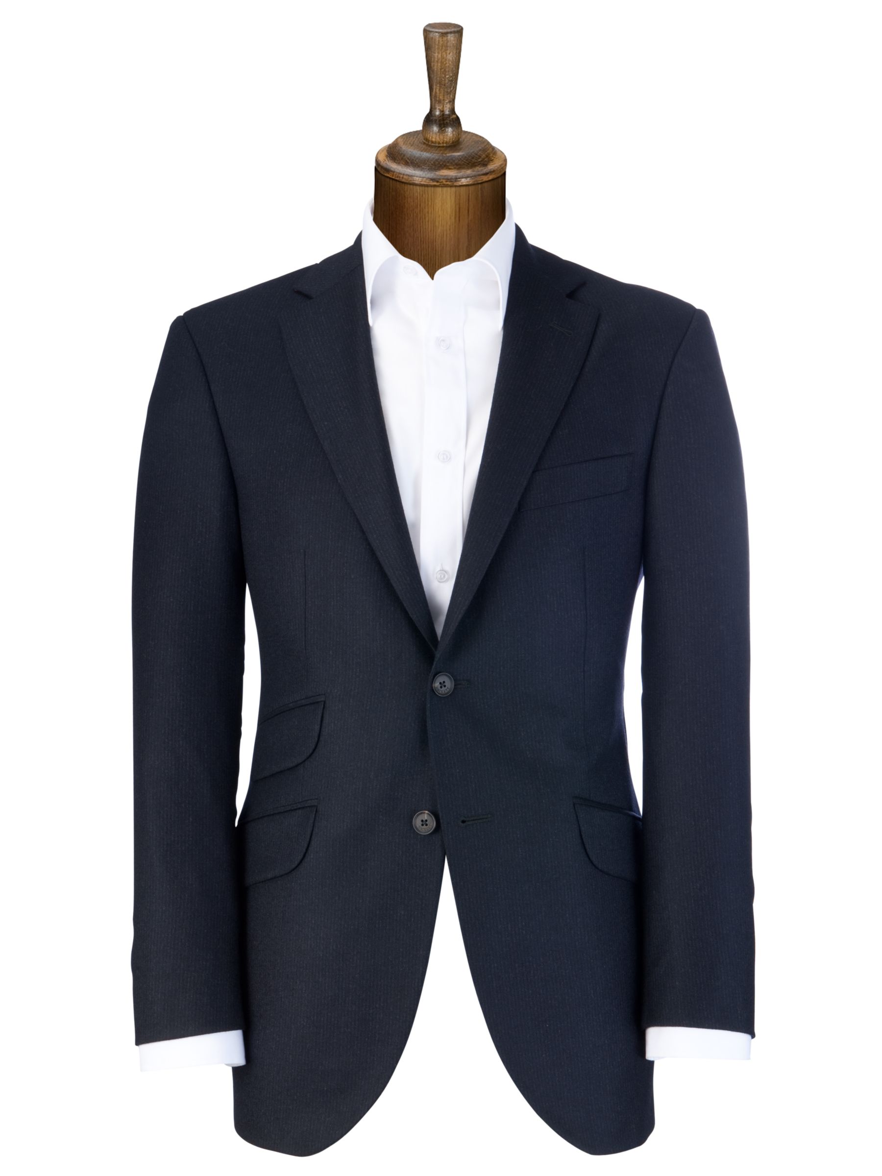 Hackett London Shadow Stripe Suit Jacket, Navy at John Lewis