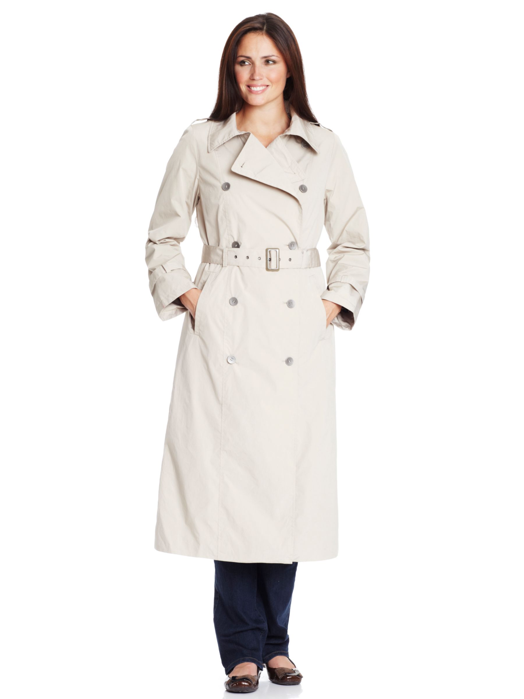 Four Seasons Military Trench Coat, Beige Stone at John Lewis