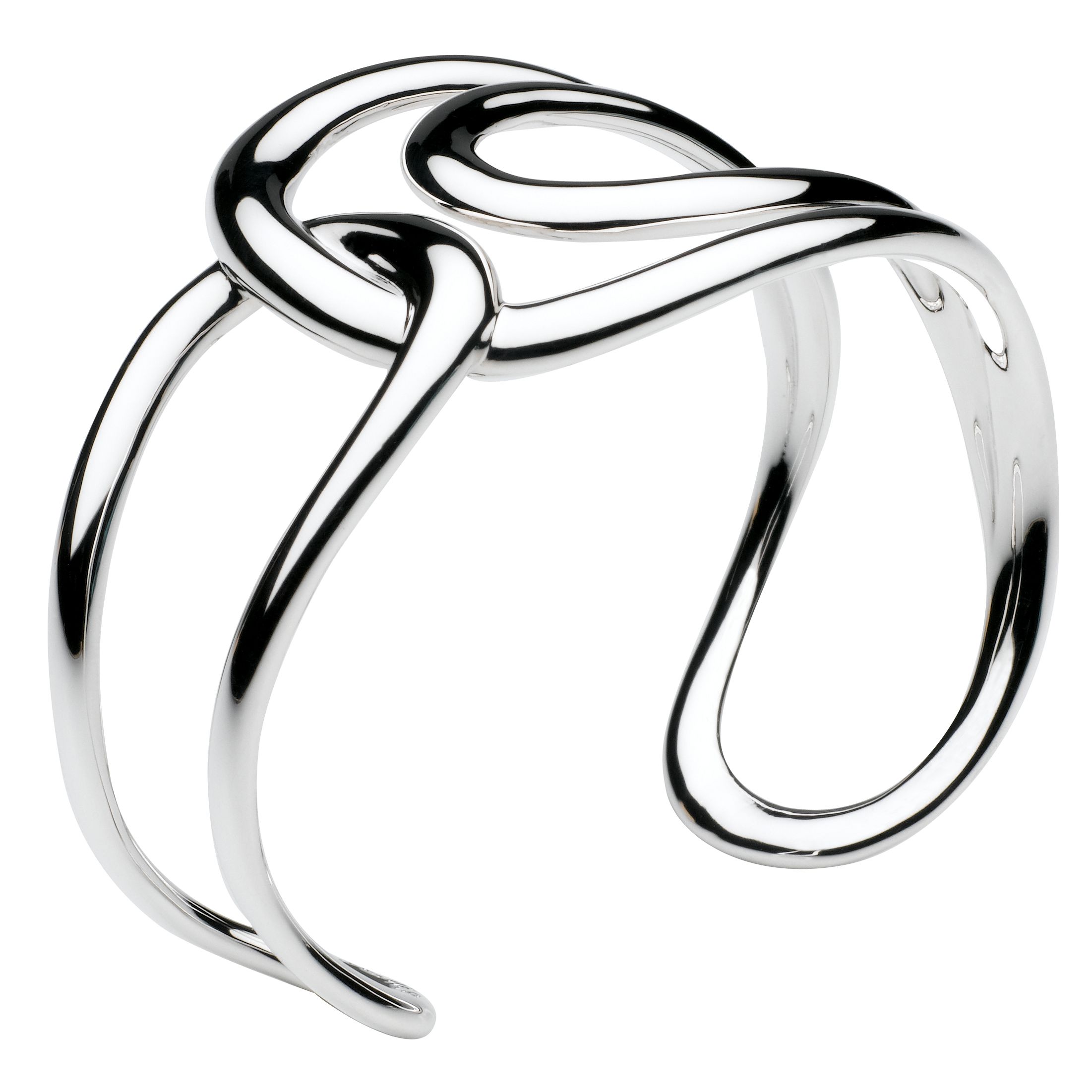 Kit Heath Sterling Silver Looped Link Cuff at John Lewis