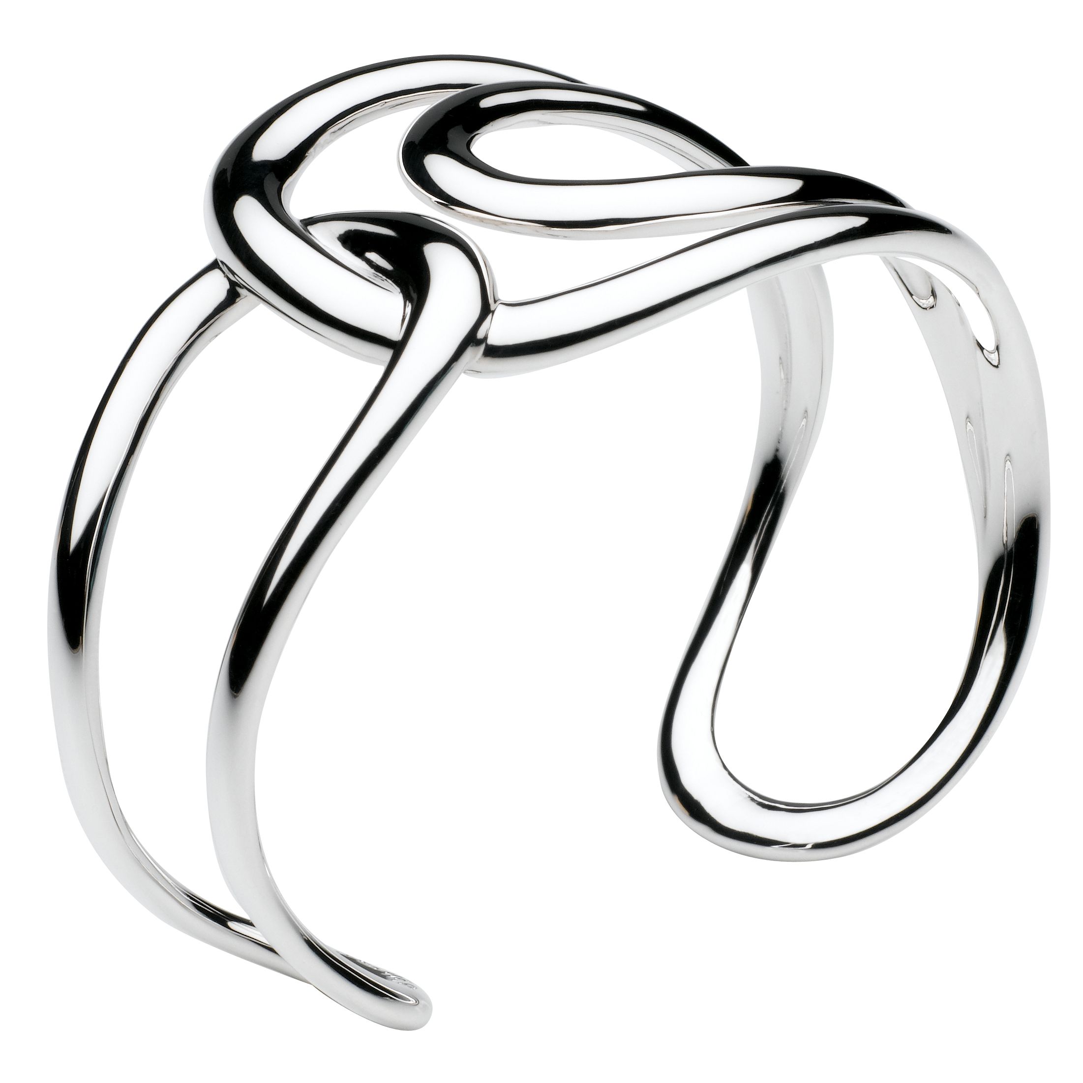 Kit Heath Sterling Silver Looped Link Cuff