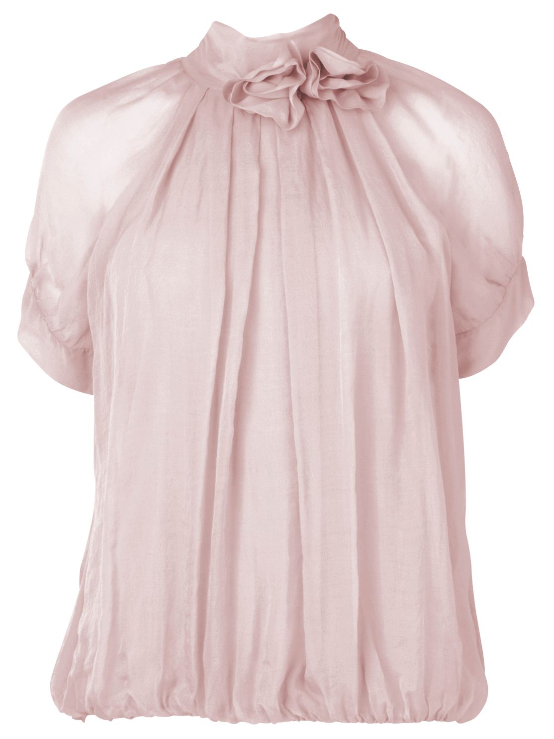 Silk Flower Blouse, Rose