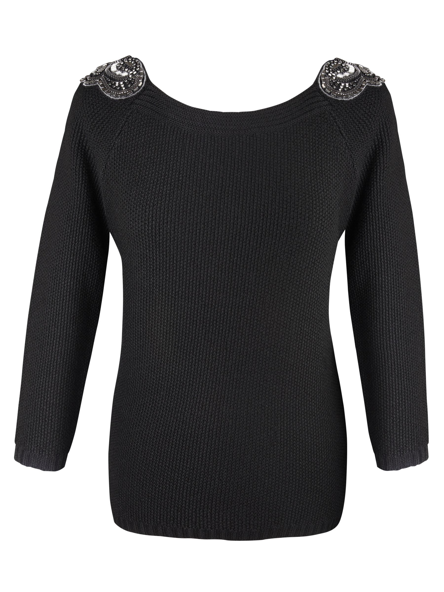 Jesiré Beaded Jumper, Black