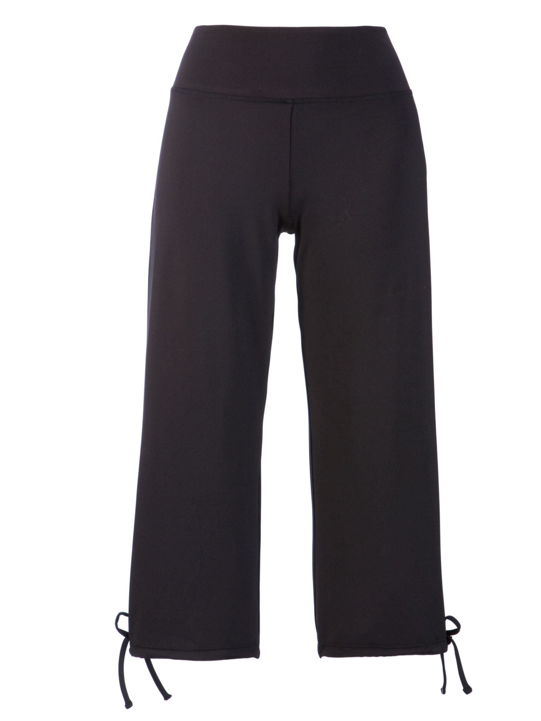 John Lewis Active Drawstring Capri Pants, Black