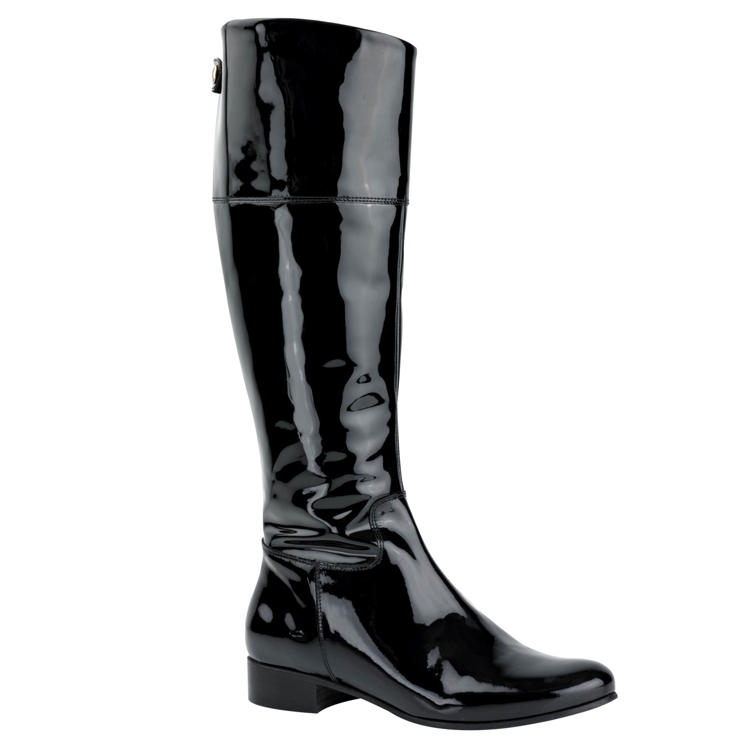 L.K.Bennett Darla Riding Boots, Black, 8 at JohnLewis