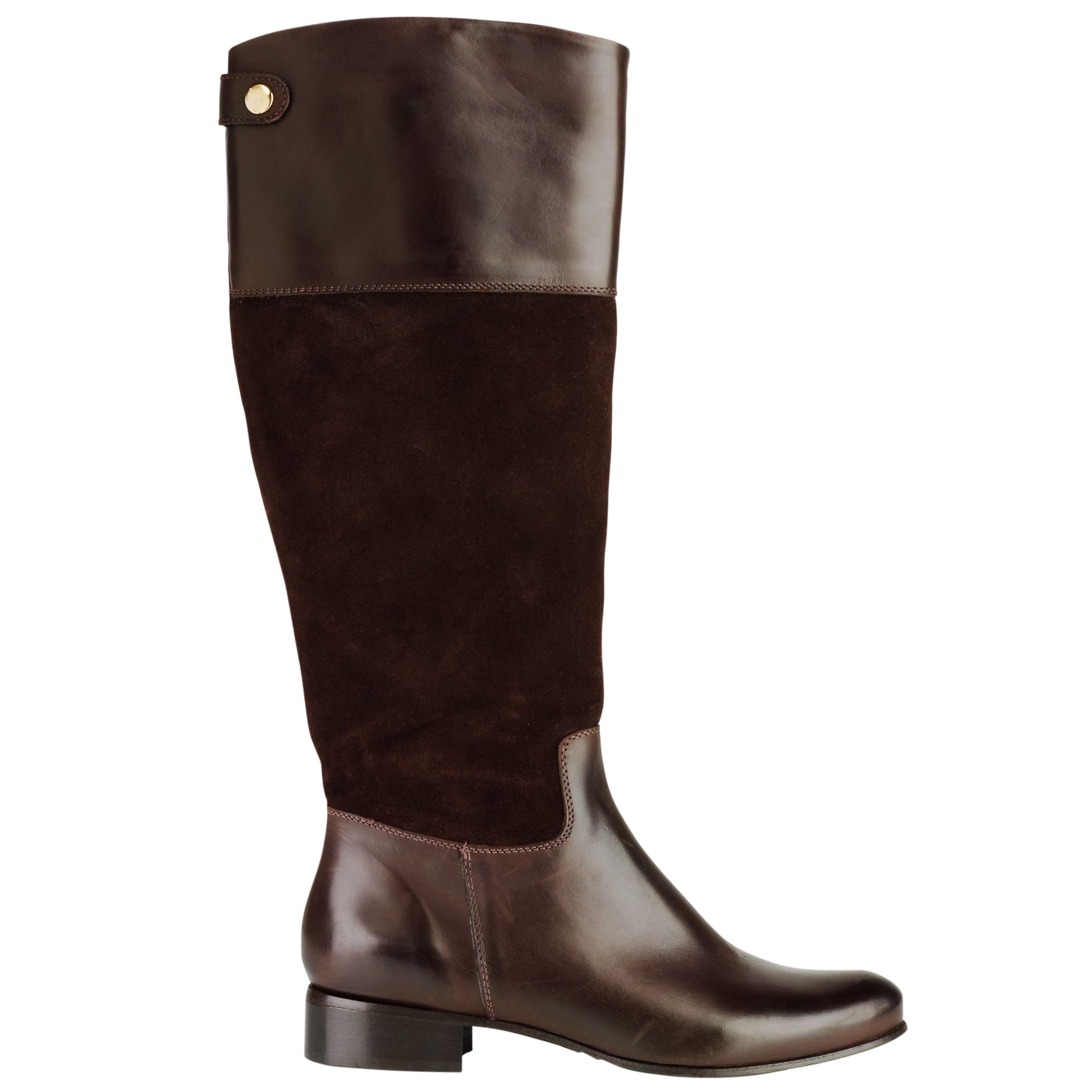 L.K.Bennett Darla Riding Boots, Espresso at John Lewis