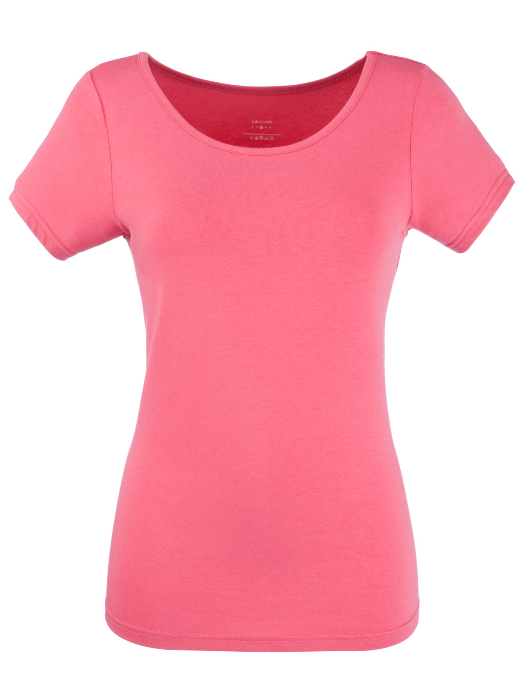 John Lewis Yoga T-Shirt, Dusty Pink