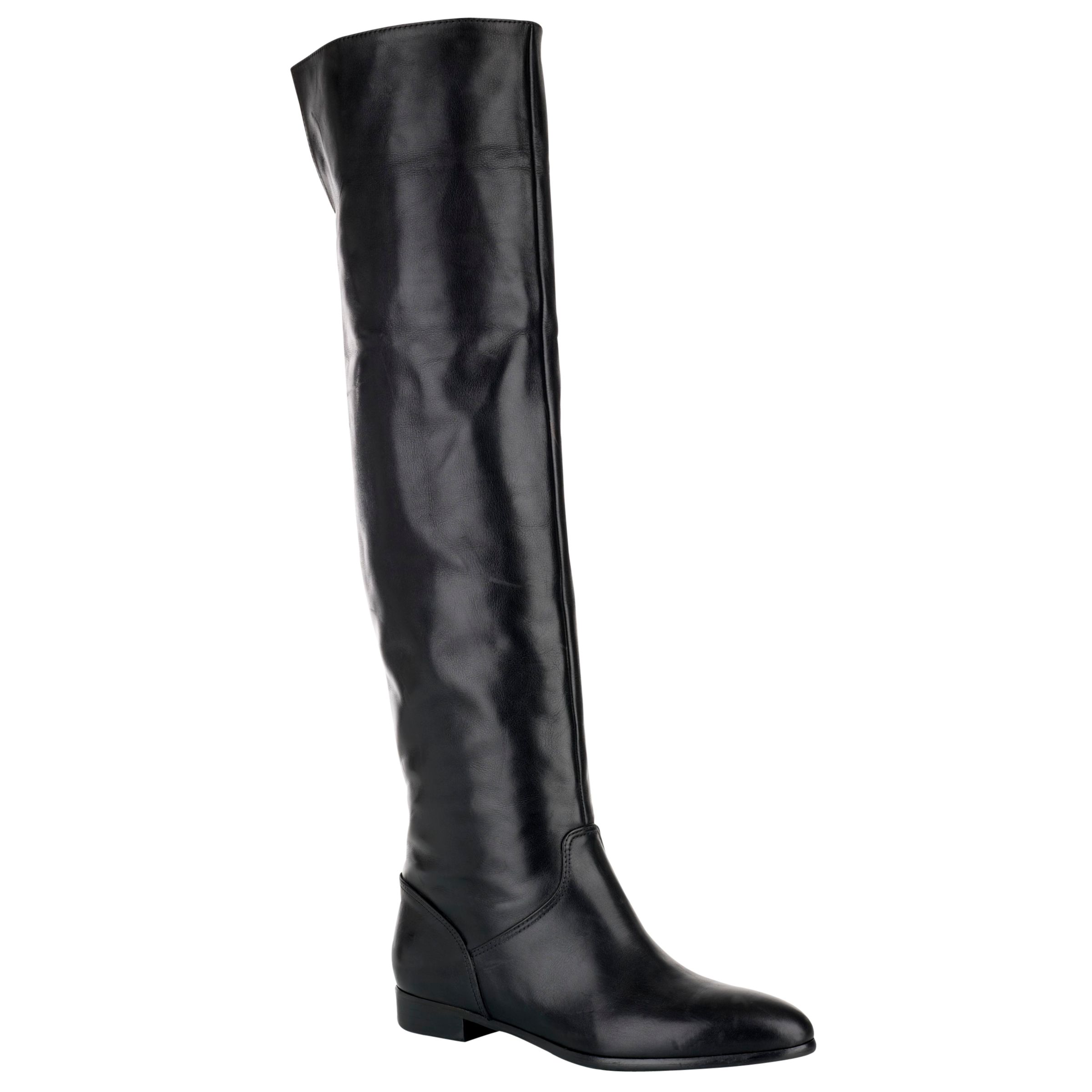 L.K.Bennett Florena Over The Knee Boots, Black at John Lewis