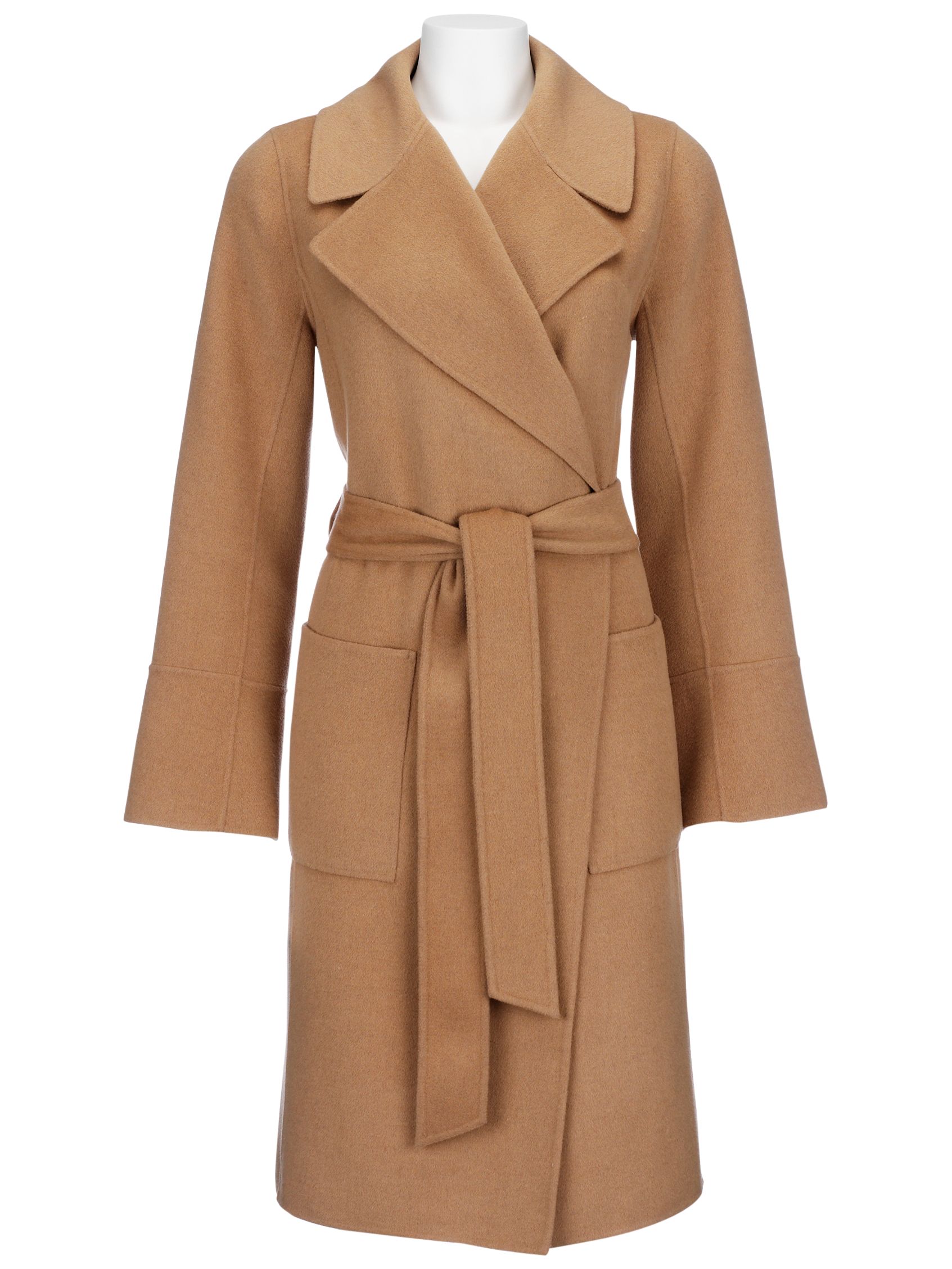 Fenn Wright Manson Double Face Wool Wrap Coat, Fox, 8 at John Lewis