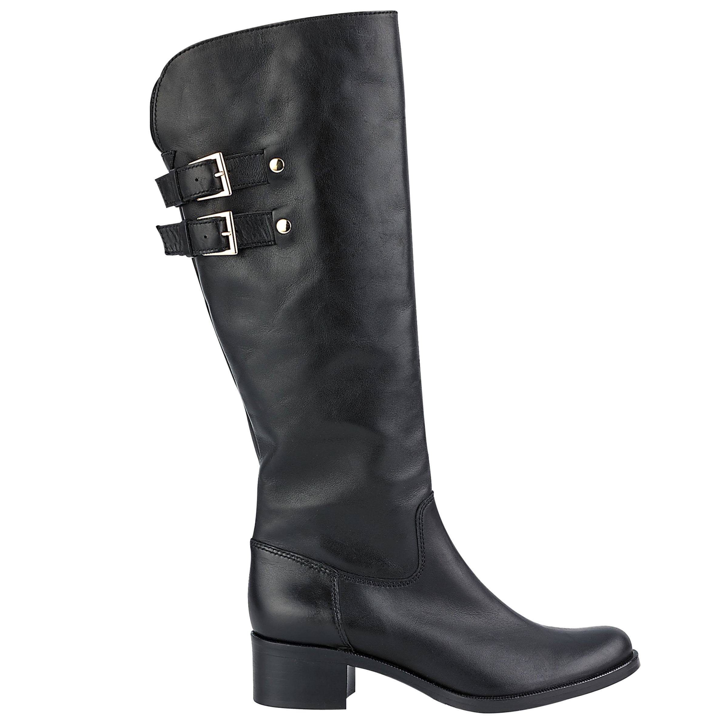 L.K.Bennett Linden Knee High Boots, Black at JohnLewis