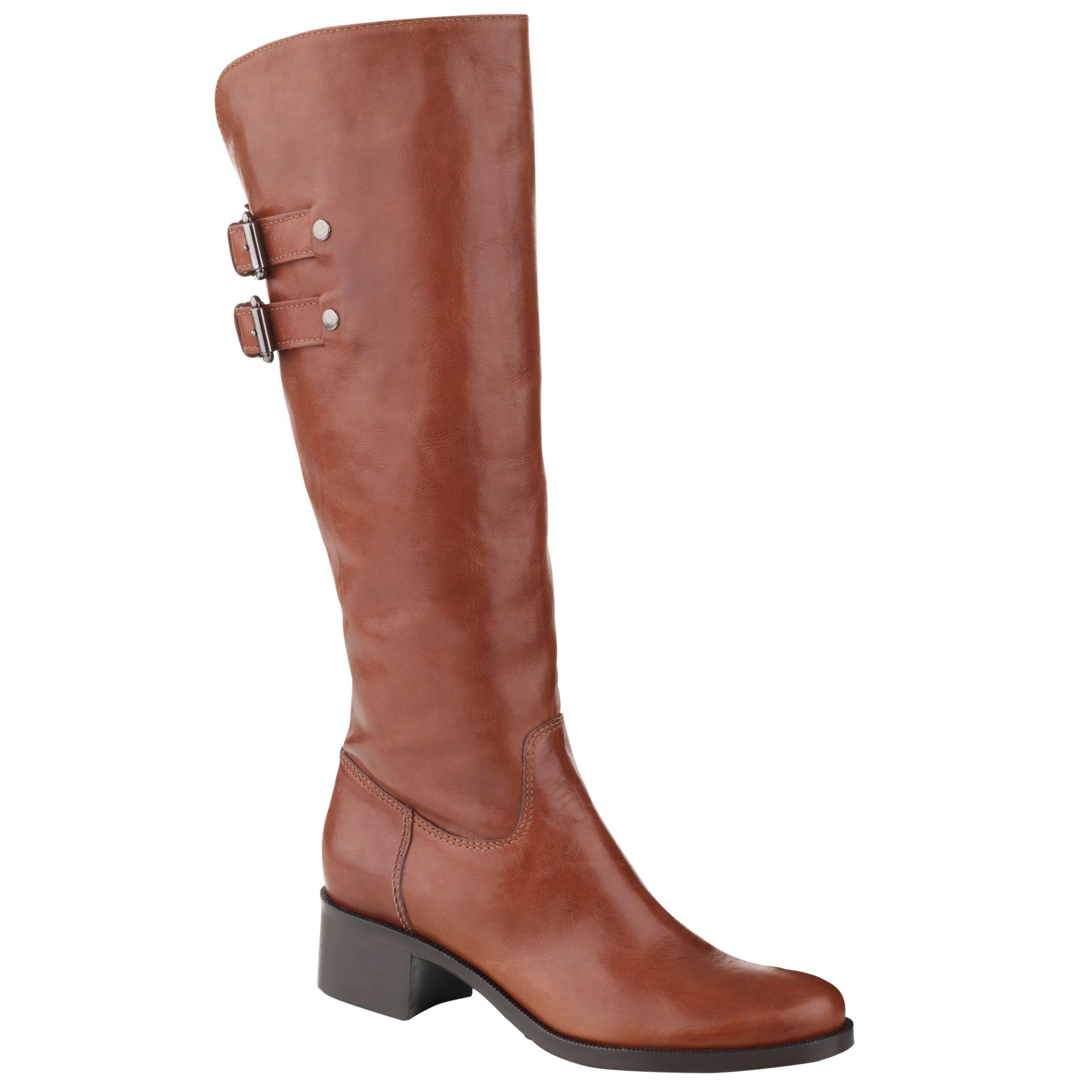 L.K.Bennett Linden Knee High Boots, Tan at JohnLewis