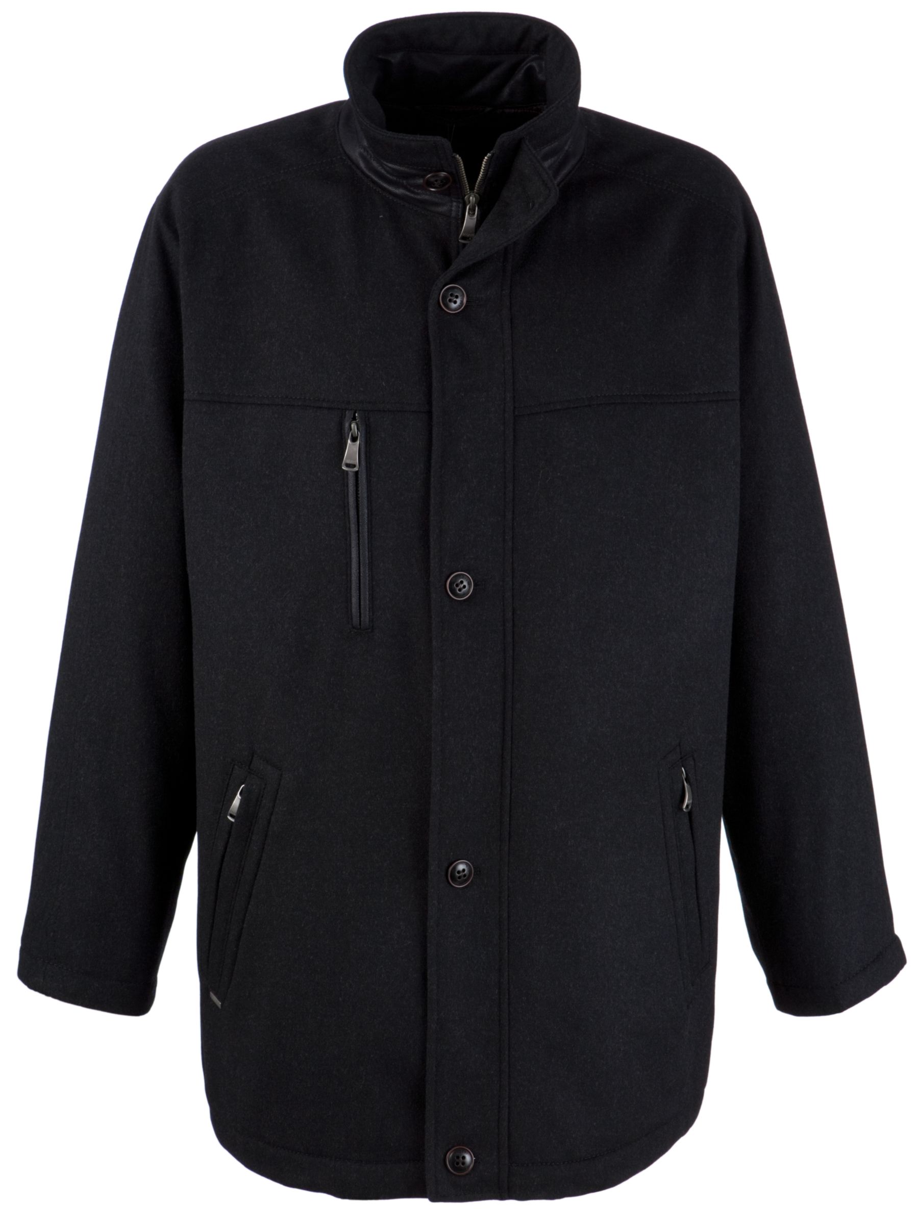 Bugatti Gortex Wool Blend Jacket, Black at JohnLewis