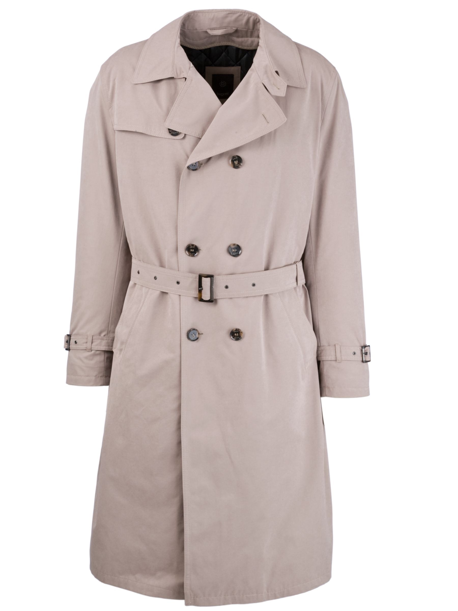 Bugatti Cotton Trench Coat, Beige at John Lewis